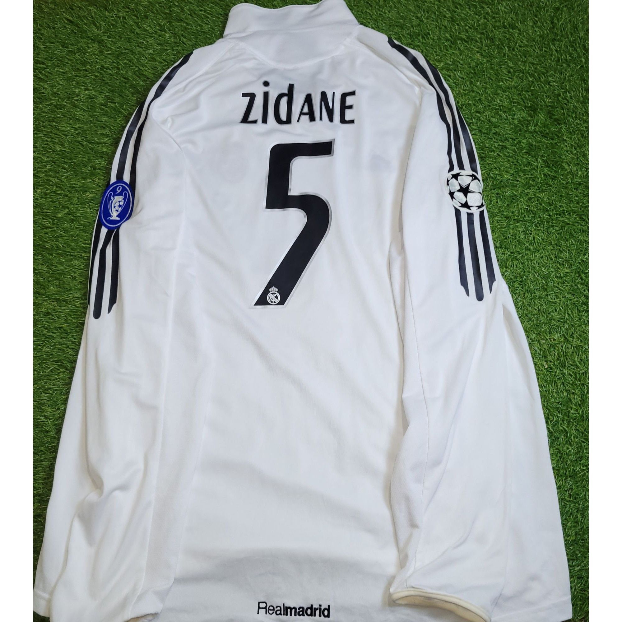 Adidas Zidane Real Madrid UEFA 2005 2006 Long Sleeve Soccer Jersey Size US XL / EU 56 / 4 - 1 Thumbnail