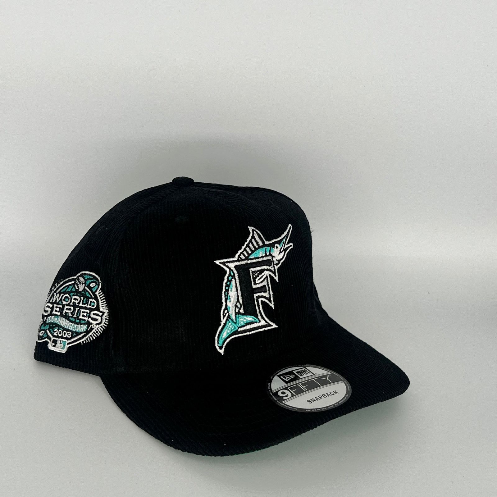New Era Black Miami Marlins 2003 World Series Side Patch New Era MLB Size ONE SIZE - 1 Thumbnail