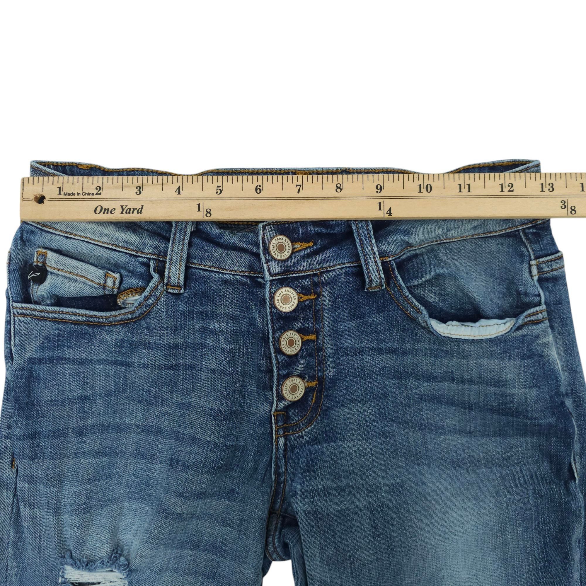 Other Kancan Button Fly Jeans Womens Size 1/24 Distressed Ripped Size 26" / US 2 / IT 38 - 3 Thumbnail