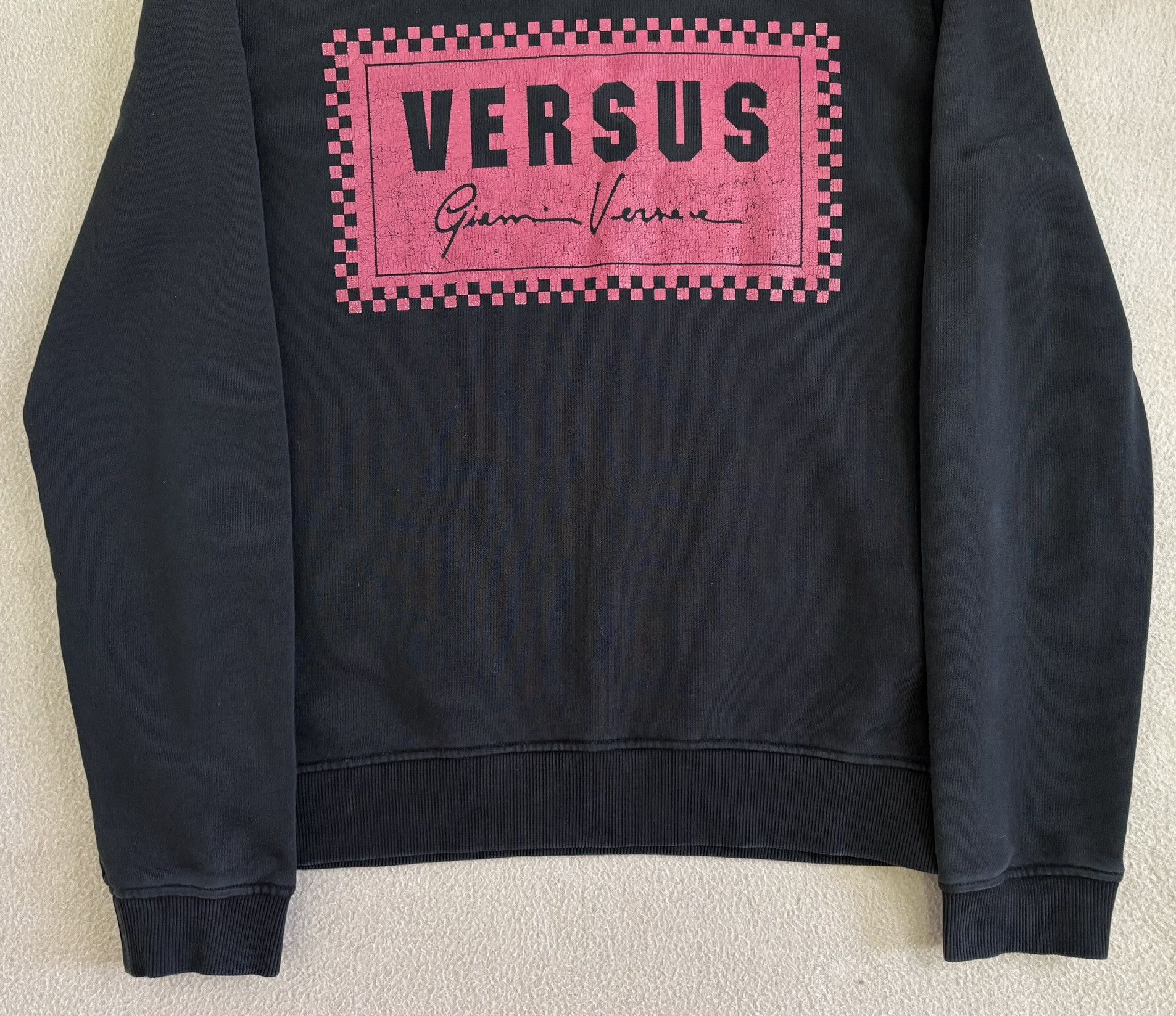 Versus Versace Versus Versace Box Logo Black sweatshirt size XL Size XL / US 12-14 / IT 48-50 - 5 Thumbnail