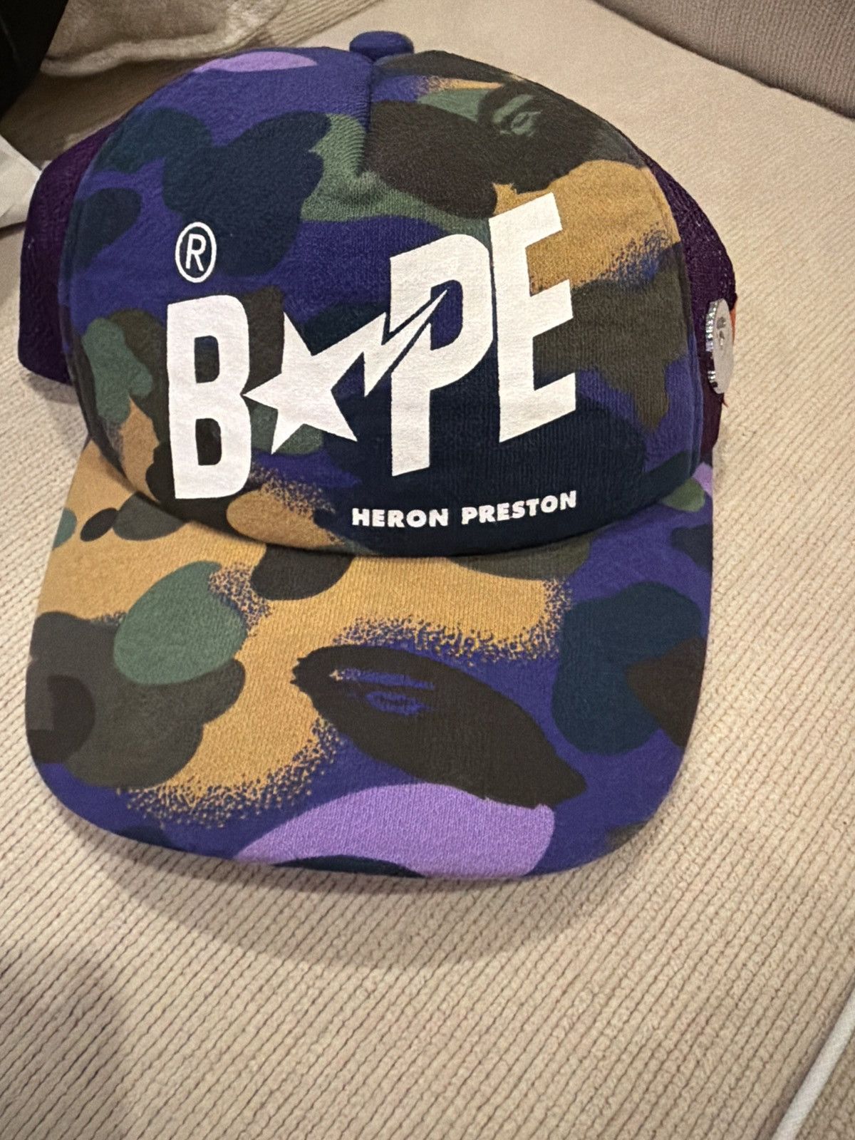 Bape x Heron Preston trucker