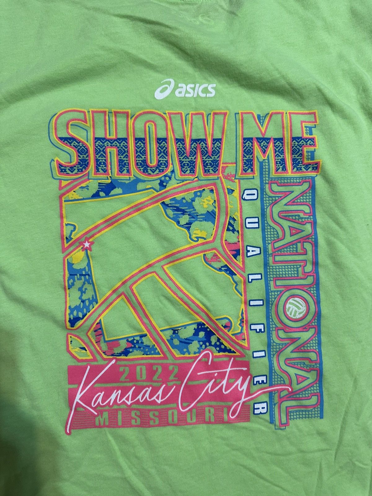 Asics Vintage Asics “Kansas City” running shirt 00s size Xl Size US L / EU 52-54 / 3 - 2 Thumbnail