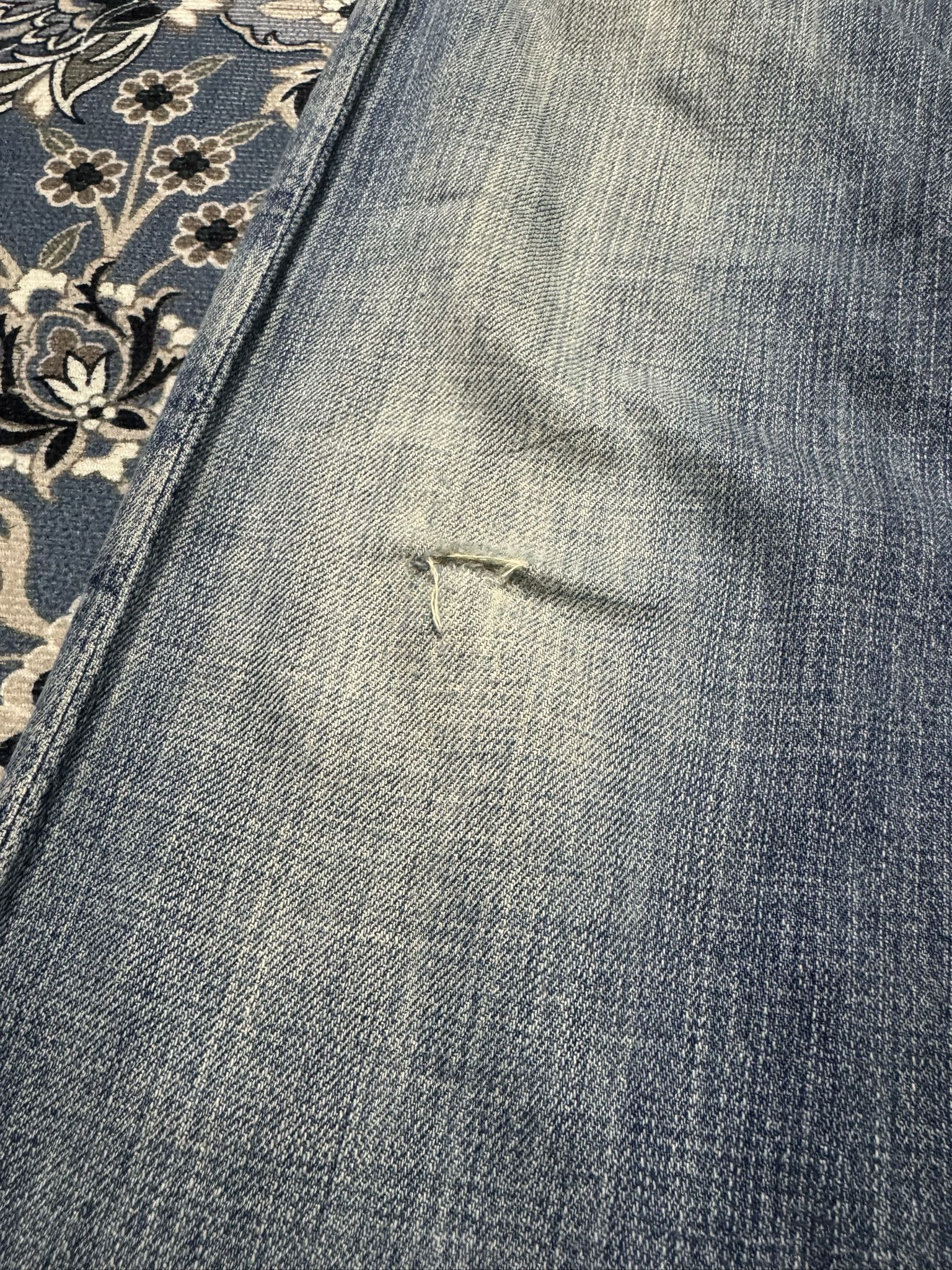 Japanese Brand × OMNIGOD × Vintage Vintage Omnigod Selvedge Distressed Jeans Real Mccoy Size US 30 / EU 46 - 10 Thumbnail