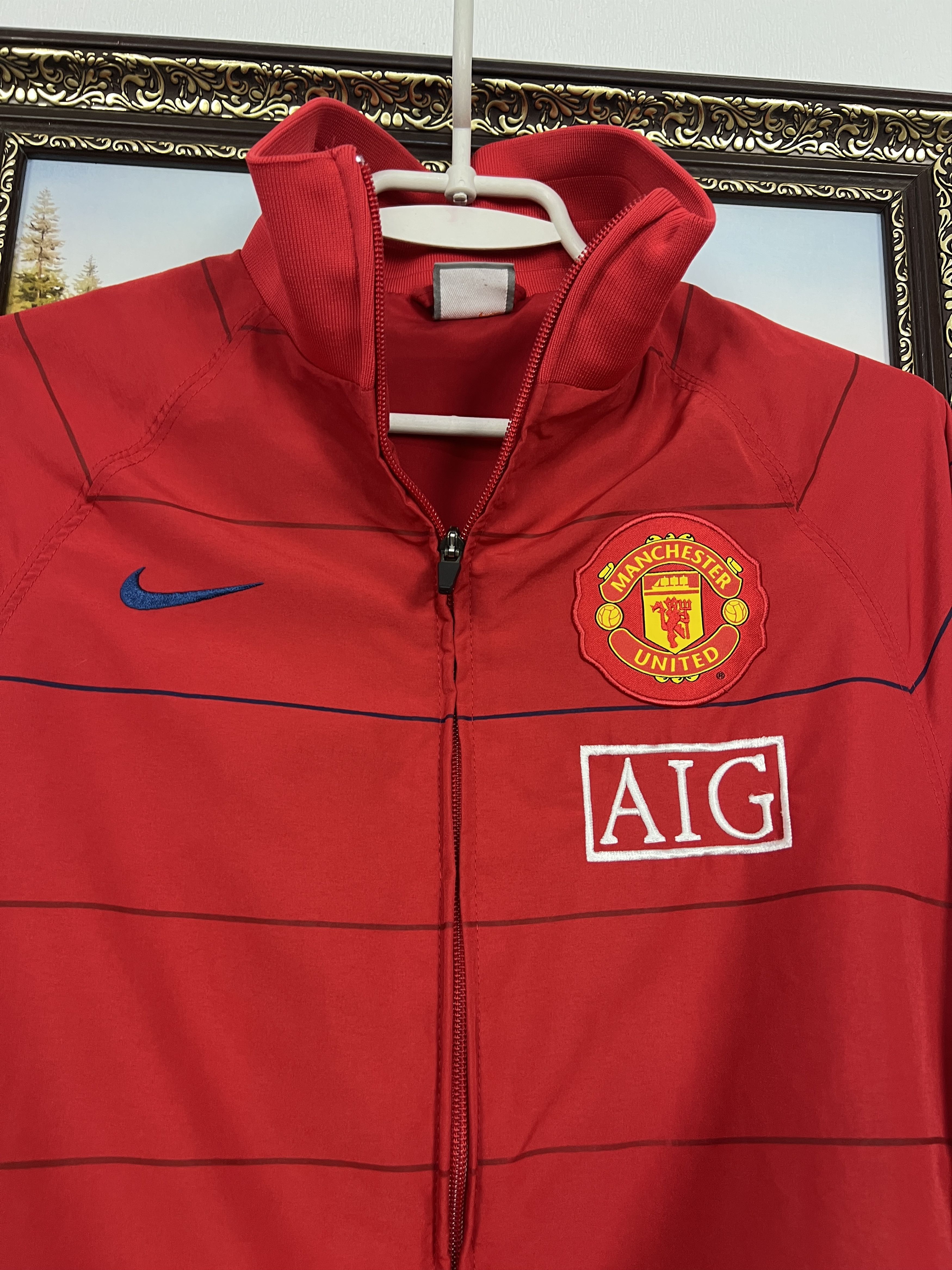 Nike Vintage Nike Manchester United Football Jacket Soccer Size US S / EU 44-46 / 1 - 3 Thumbnail
