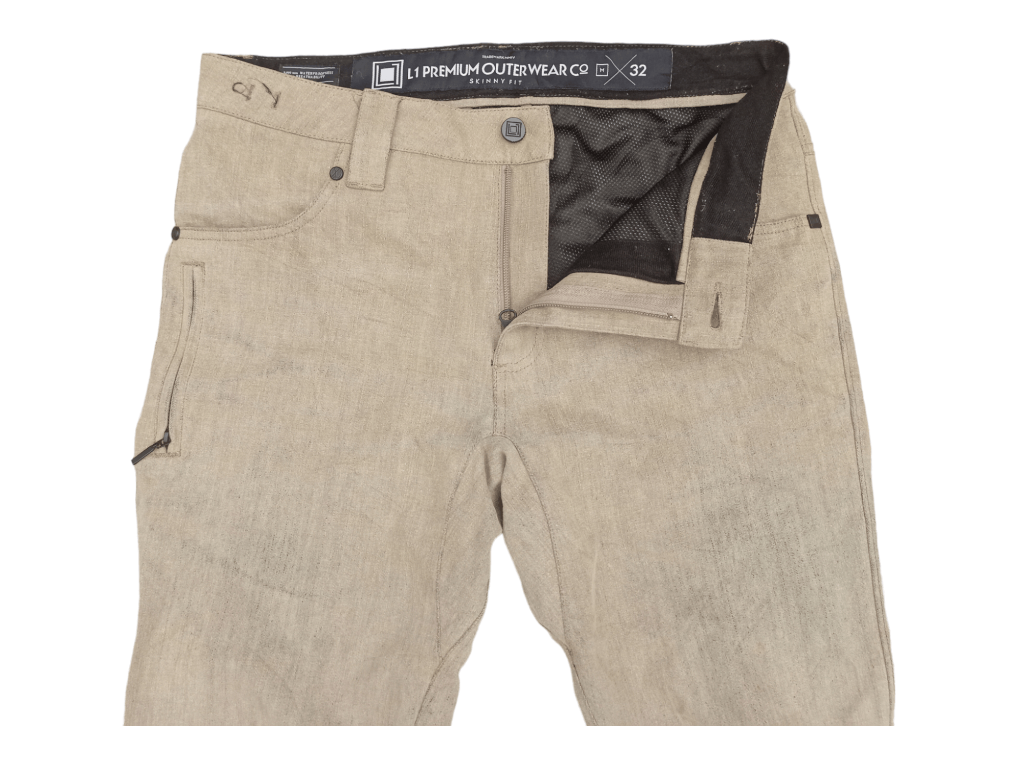 Japanese Brand L1 Premium Outerwear Mud Wash Zipper Leg Flared Pants Size US 32 / EU 48 - 9 Thumbnail