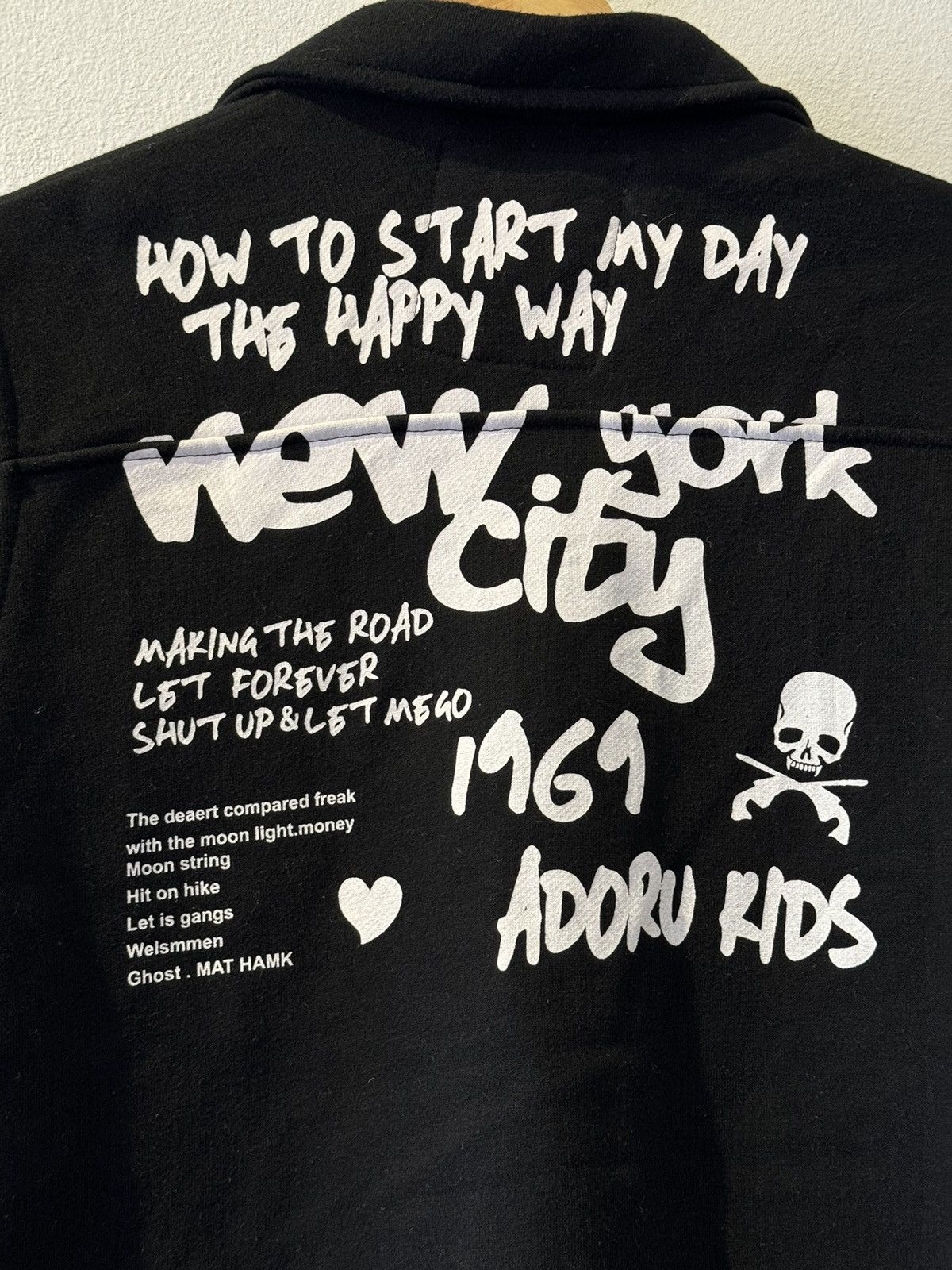 Japanese Brand Military Adoru Kids Skulls Punk Poem Zipped Jacket Size US M / EU 48-50 / 2 - 6 Thumbnail