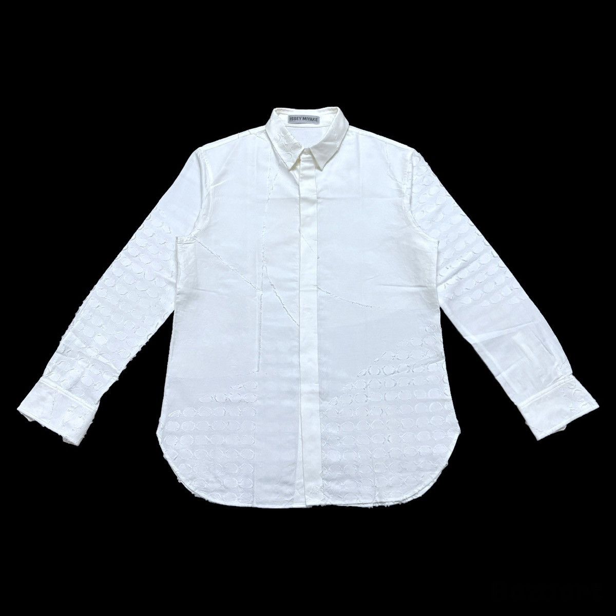 Issey Miyake S/S 2004 Circular Puckered Texture L/S Shirt Size US M / EU 48-50 / 2 - 1 Thumbnail
