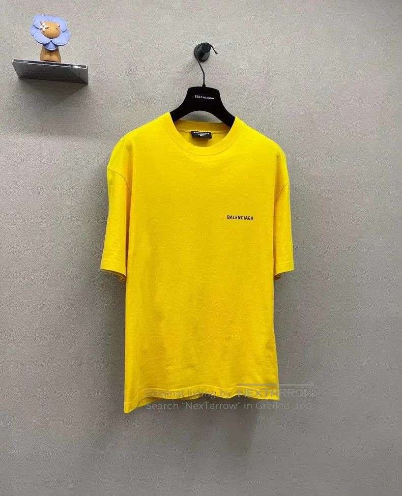 Balenciaga Balenciaga Logo Print Yellow T-shirt. Size US XXS / EU 40 - 6 Thumbnail