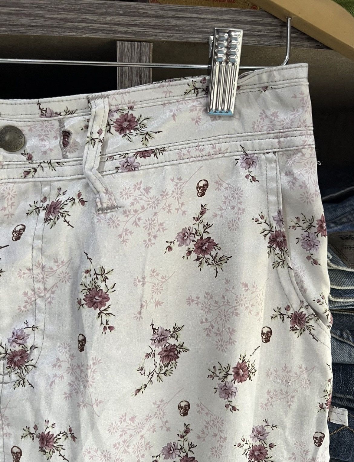 Hysteric Glamour 🔥Rare Fullprint Floral Skulls Hysteric Glamour Cargo Skirt Size 31" - 5 Thumbnail