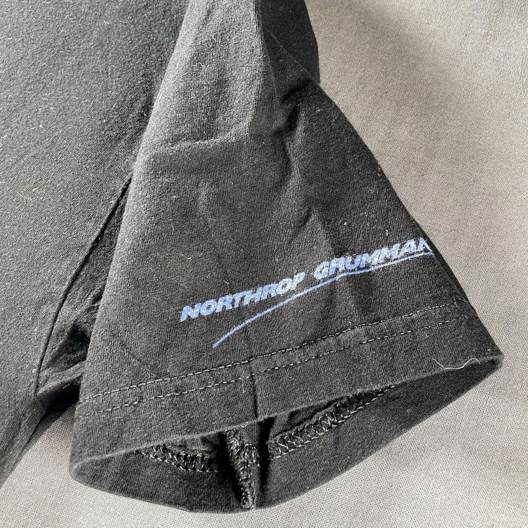 Vintage Northrop Grumman Men's Small NATO AGS Ferry Flight Plane Tee OTAN Shirt Black Size US S / EU 44-46 / 1 - 4 Thumbnail