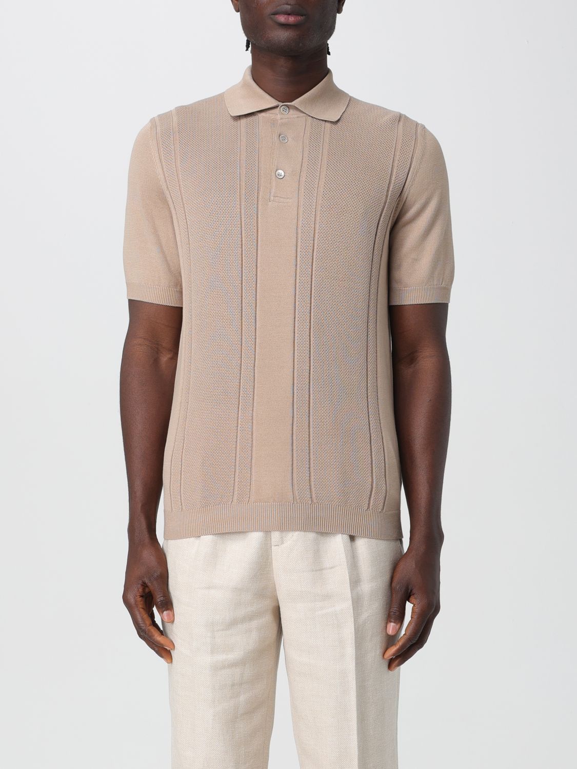 image of Brunello Cucinelli Sweater Men Sand (Size Large)