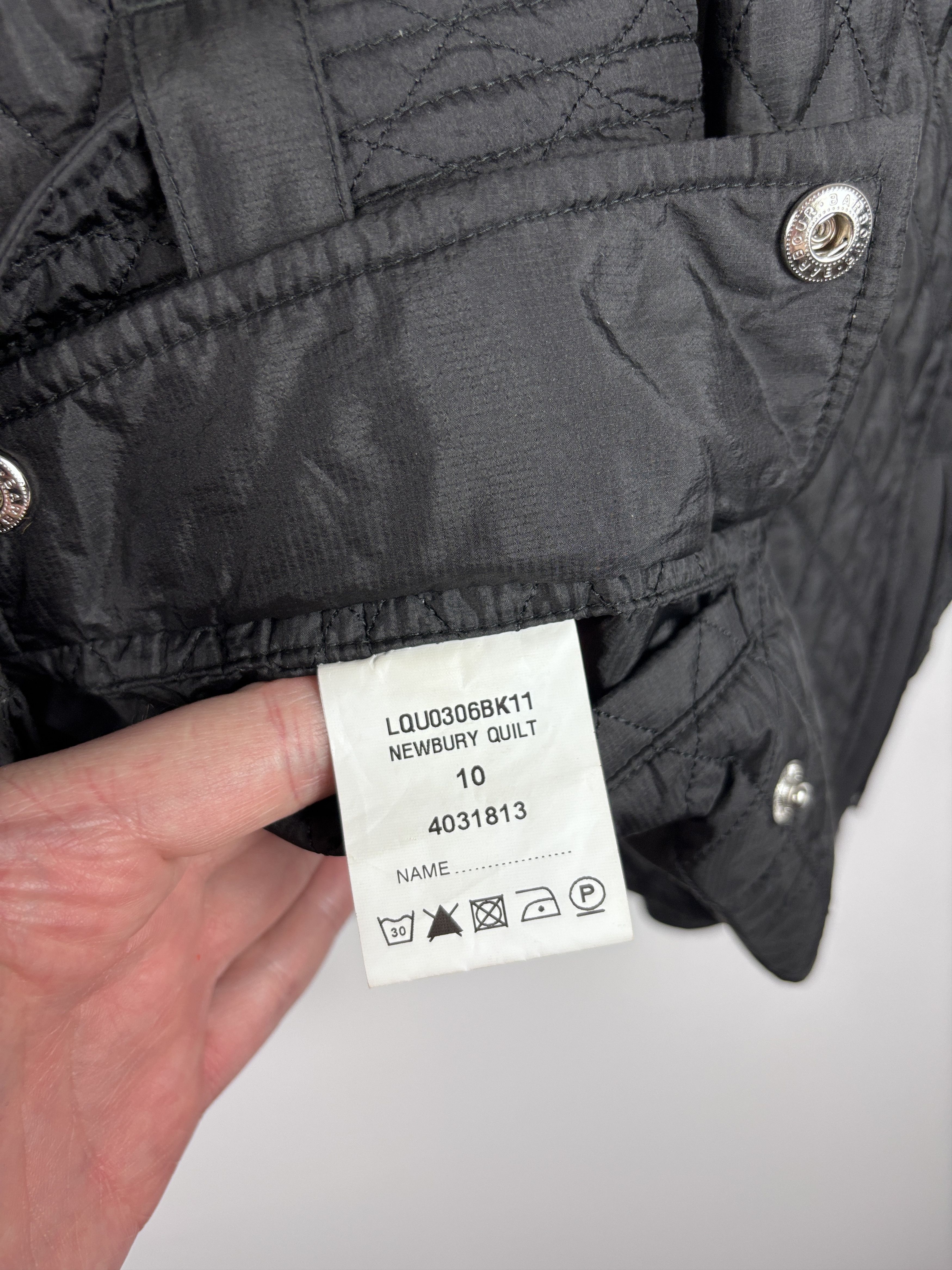 Barbour Womens Barbour Newbury Quilt Jacket Black Size US 6 / UK 10 Size M / US 6-8 / IT 42-44 - 10 Thumbnail