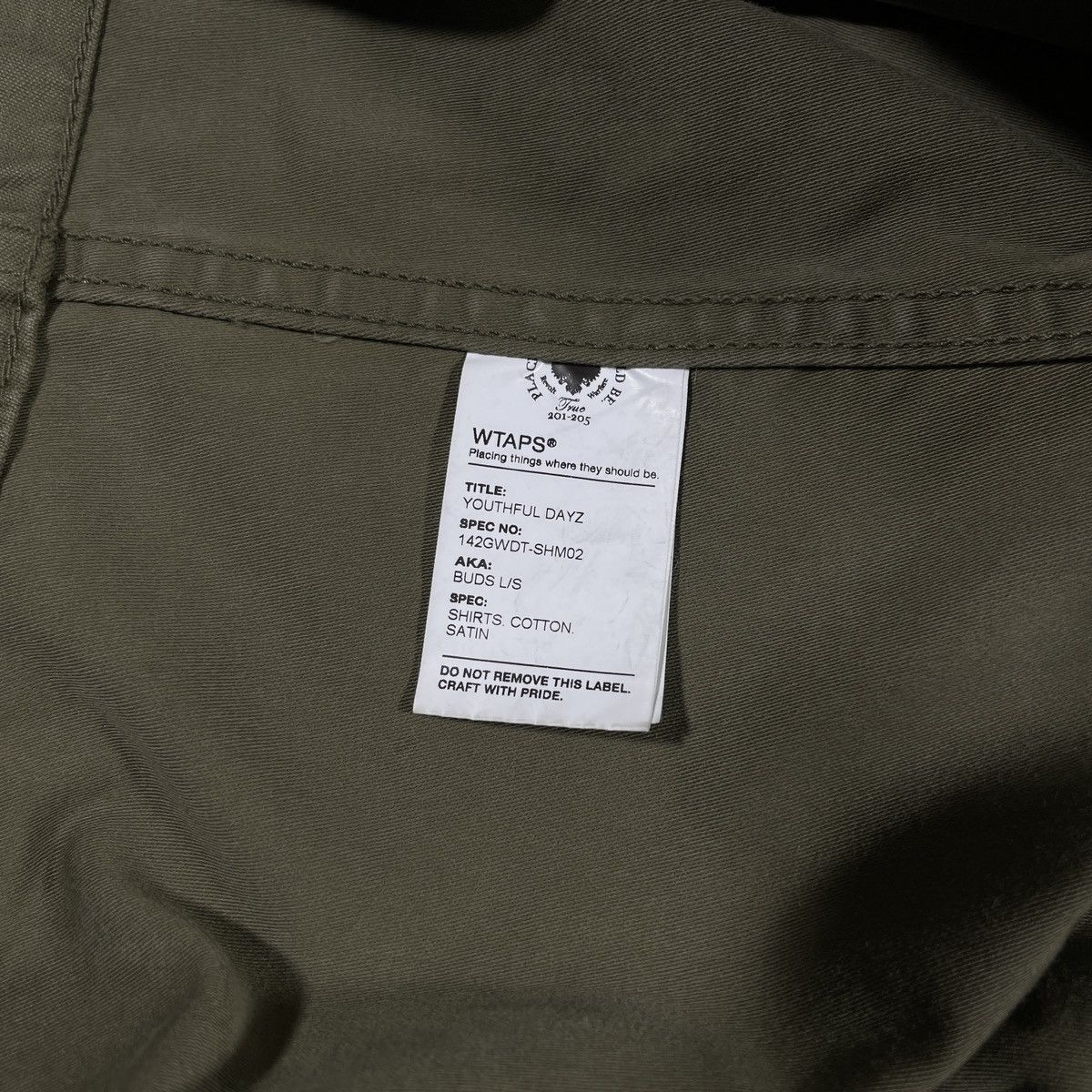 Japanese Brand × Wtaps RARE ‼️ WTAPS BUDS LS SHIRTS COTTON SATIN 2014 YOUTHFUL DAYZ Size US L / EU 52-54 / 3 - 9 Thumbnail