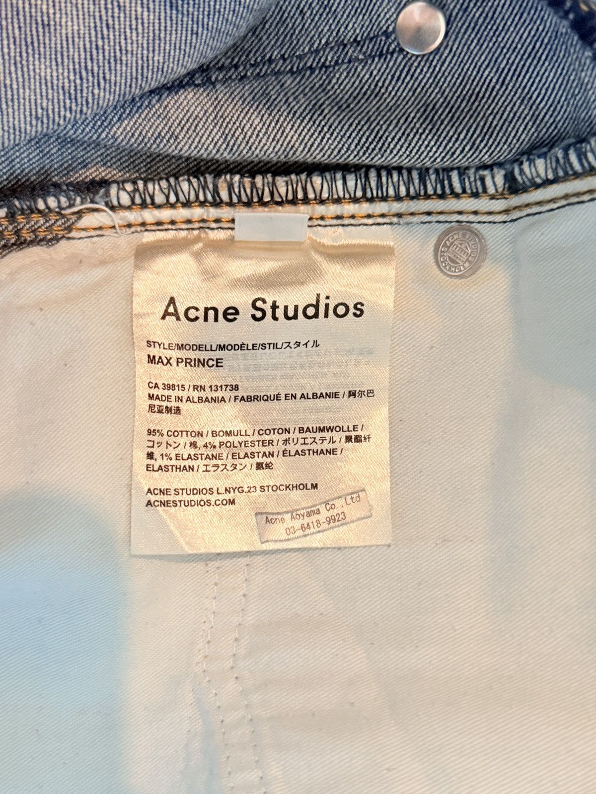 Acne Studios Acne Studios dark wash blue jeans Size US 29 - 4 Thumbnail