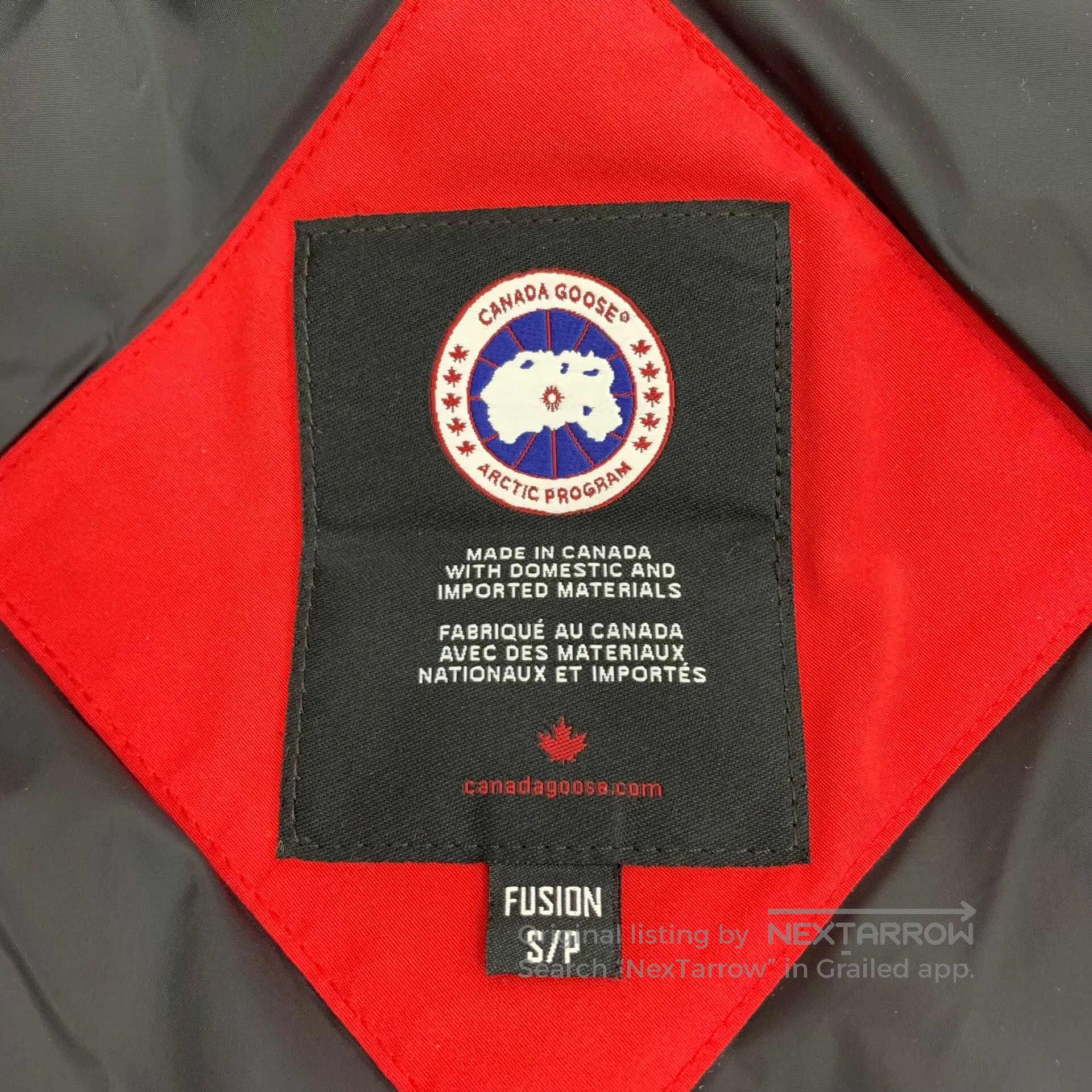 Canada Goose Canada Goose Red logo printed hooded long-sleeve down jack Size US S / EU 44-46 / 1 - 6 Thumbnail