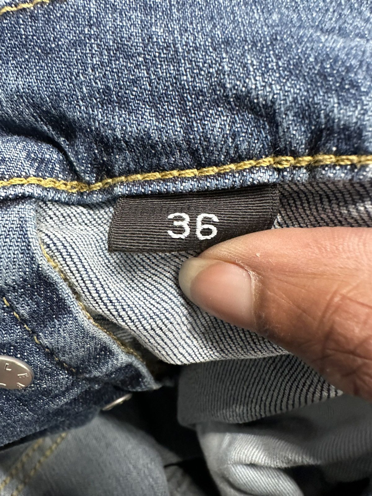 Purple Brand Purple Brand Knee Patch Dark Blue Denim Jeans Size 36 Size US 36 / EU 52 - 5 Thumbnail