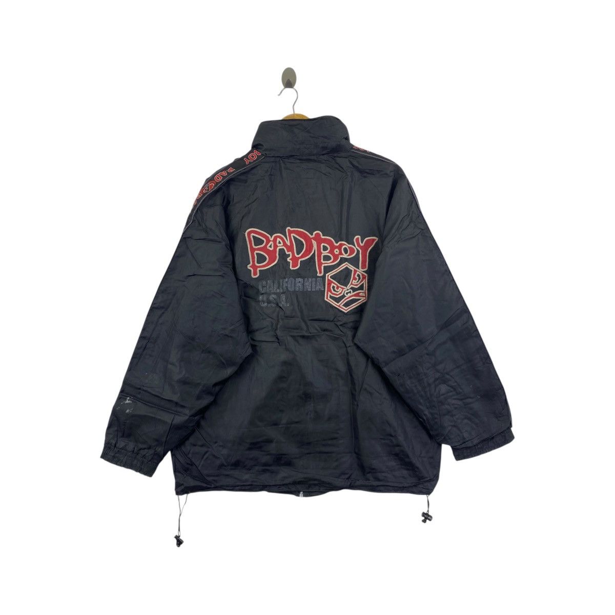 Vintage Y2K BAD BOY Jacket Big Logo Side Tape Streetwear Size L Size US XL / EU 56 / 4 - 4 Thumbnail