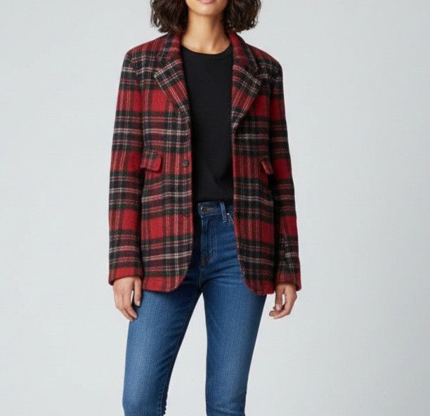 Comme des Garcons 💥FINAL DROP💥A/W 1998 CDG Red Check WoolWinter Size M / US 6-8 / IT 42-44 - 1 Thumbnail