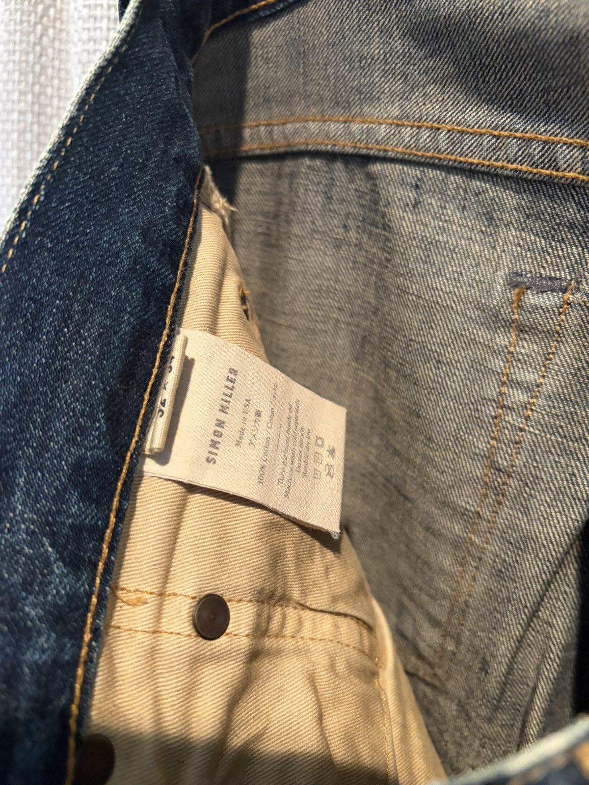 Simon Miller Simon Miller Selvedge Blue Denim Park View Slim Fit Jeans Size US 32 / EU 48 - 6 Thumbnail