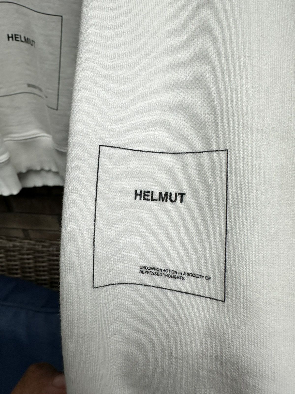 Helmut Lang Helmet Lang Index Hoodie White Size US XS / EU 42 / 0 - 7 Thumbnail