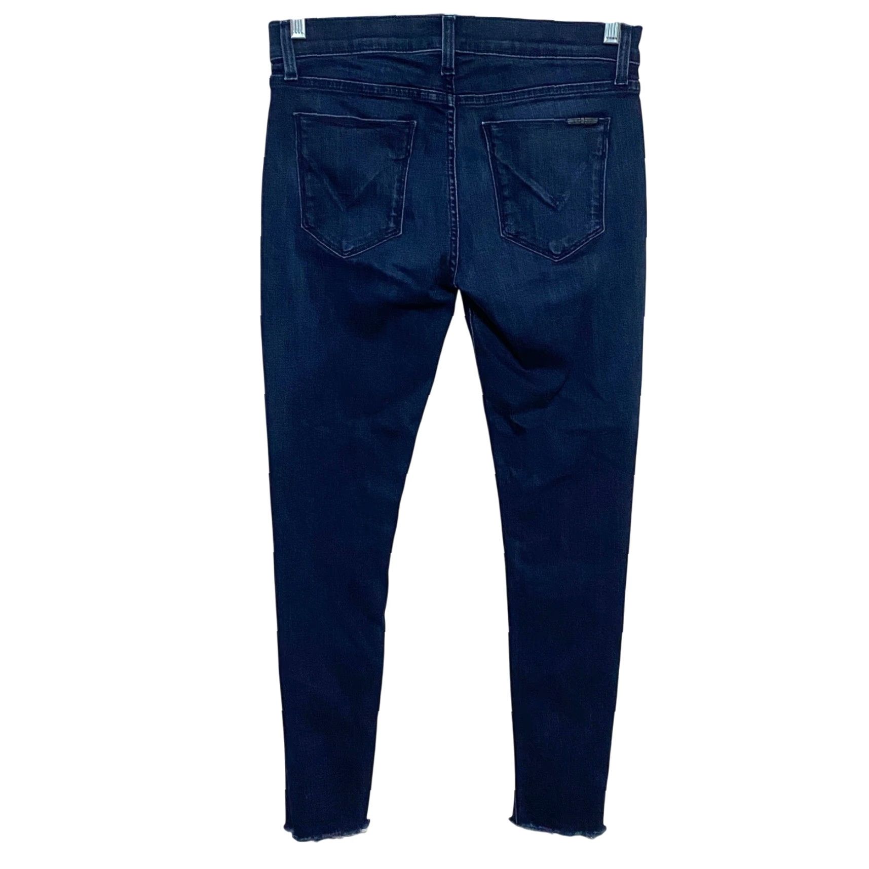Vintage Hudson Jeans Krista Super Skinny Womens 27 Raw Hem Dark Wash Stretch Y2K Preppy Jeans Womens Jeans Stretch Medium Wash Size 27" / US 4 / IT 40 - 2 Thumbnail