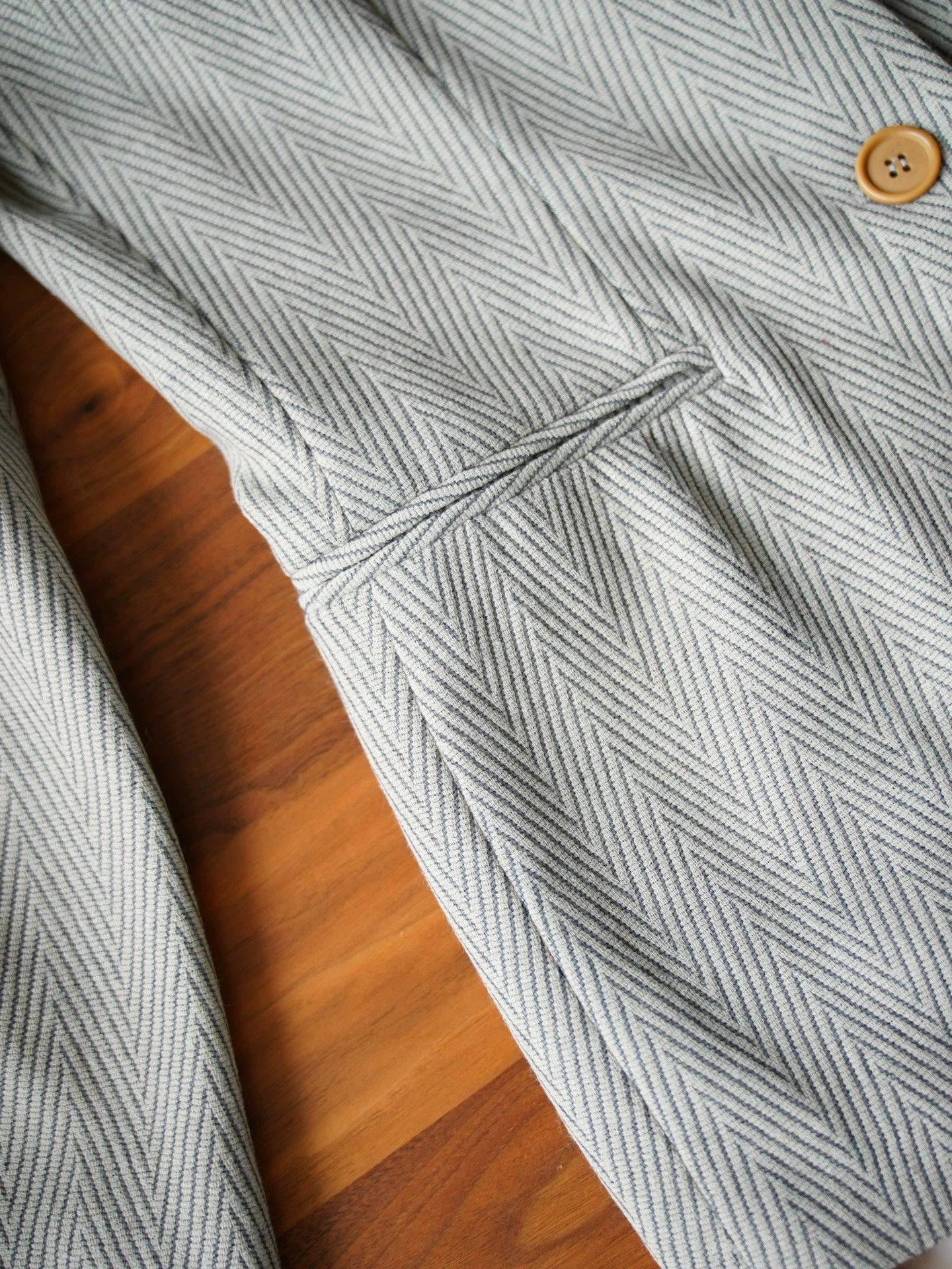 Armani Giorgio Armani Vintage Wool Herringbone Suit Jkt 38/M Flaws Size XS / US 0-2 / IT 36-38 - 8 Thumbnail