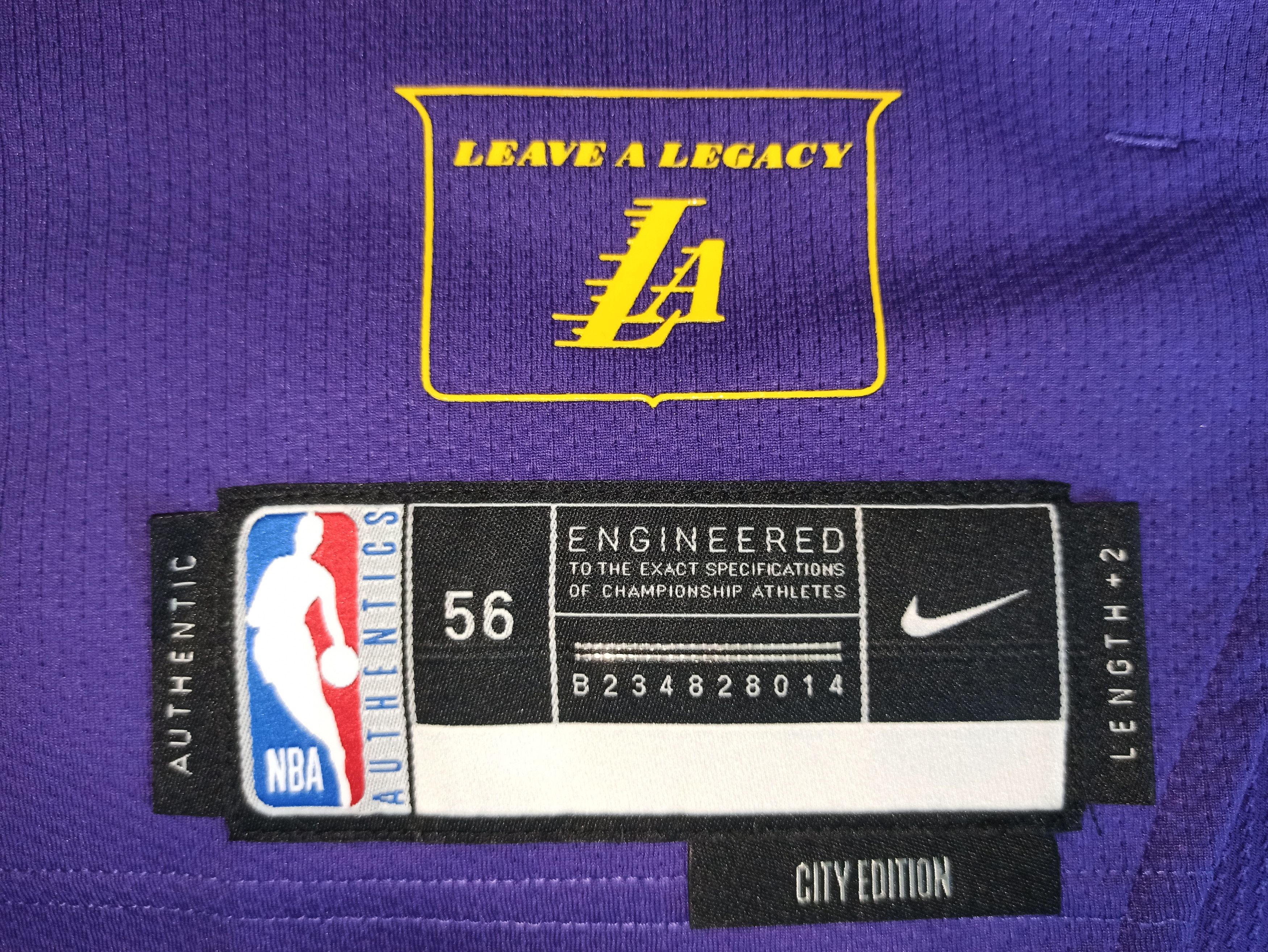 Nike LeBron James Los Angeles Lakers 2024/25 City Edition Size US XXL / EU 58 / 5 - 10 Thumbnail