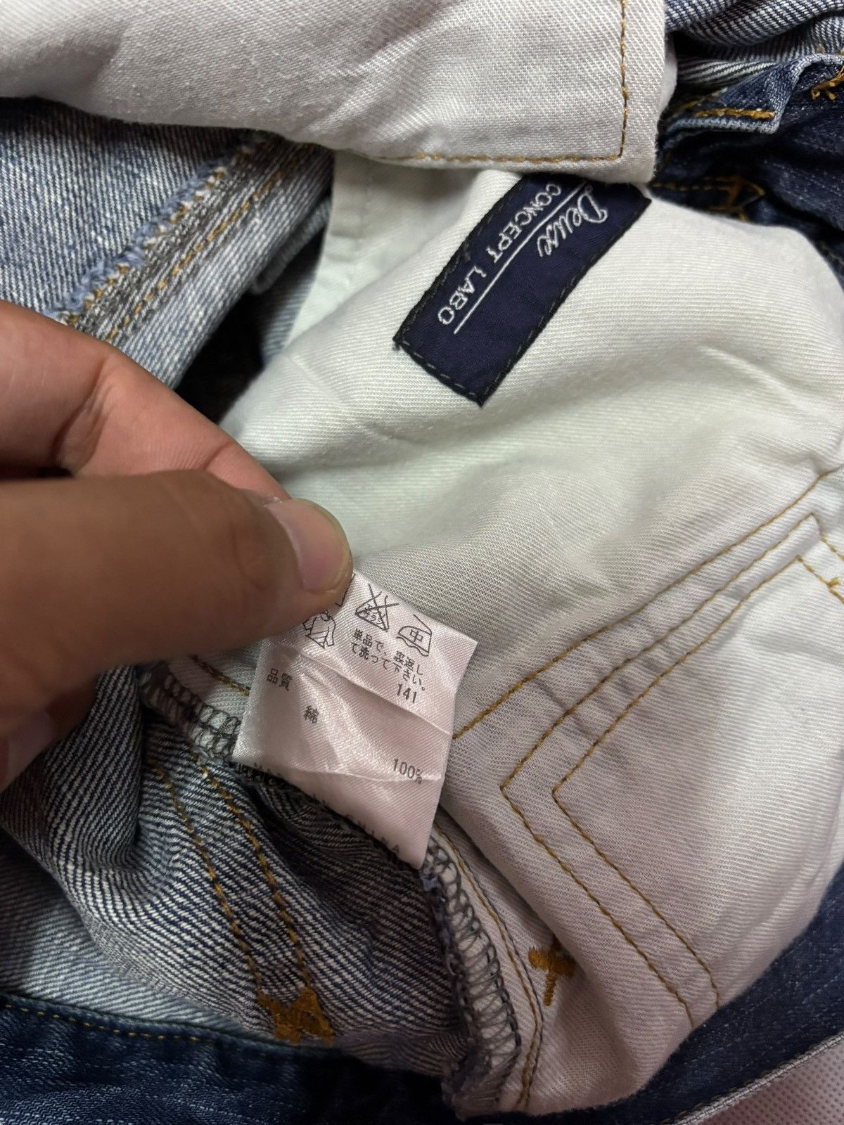 Japanese Brand Vtg Deuse Japan Concept Labo Bootcut Distressed Jeans Size US 30 / EU 46 - 8 Thumbnail