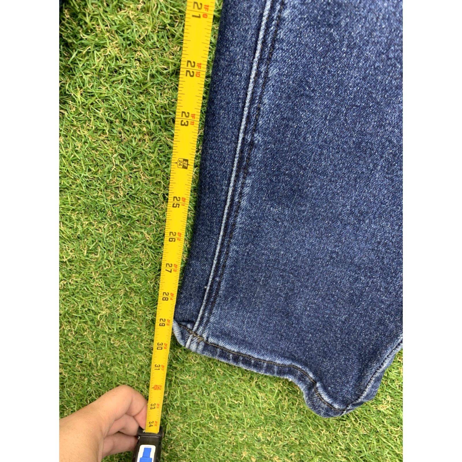 Vintage Judy Blue Jeans Womens 29 Regular Stretch Distressed 5-Pocket Blue Denim JB88706 Jeans Size 29" - 5 Thumbnail