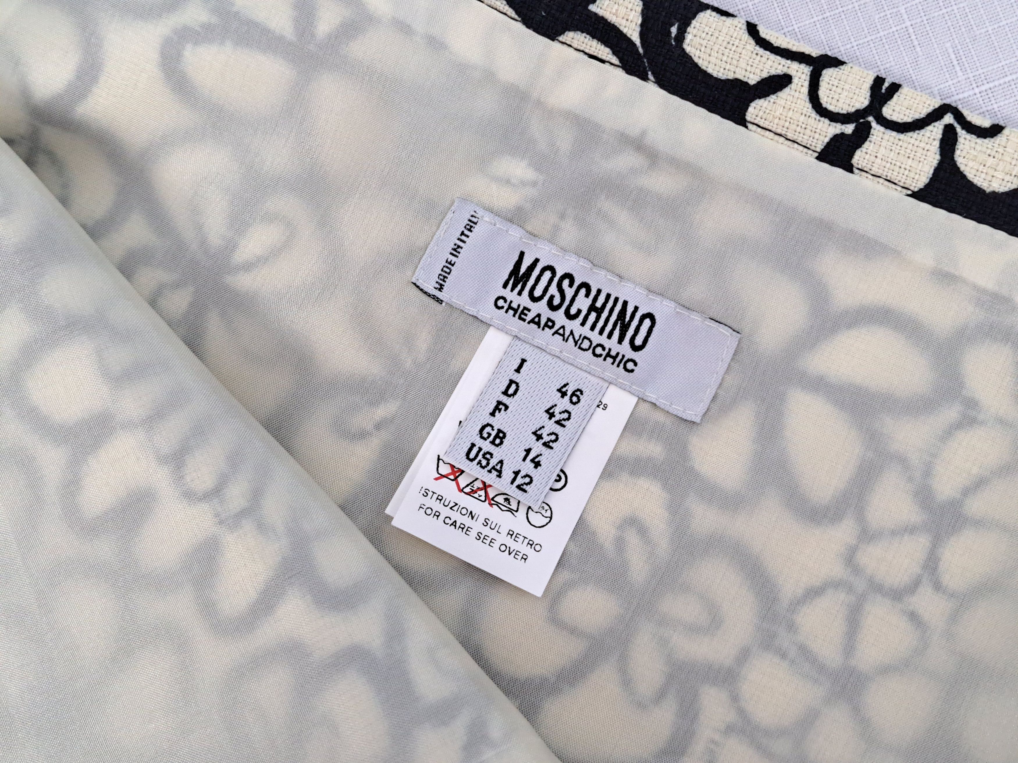 Moschino × Vintage Moschino Cheap&Chic vintage flower skirt. Size 46IT Size 32" / US 10 / IT 46 - 9 Thumbnail