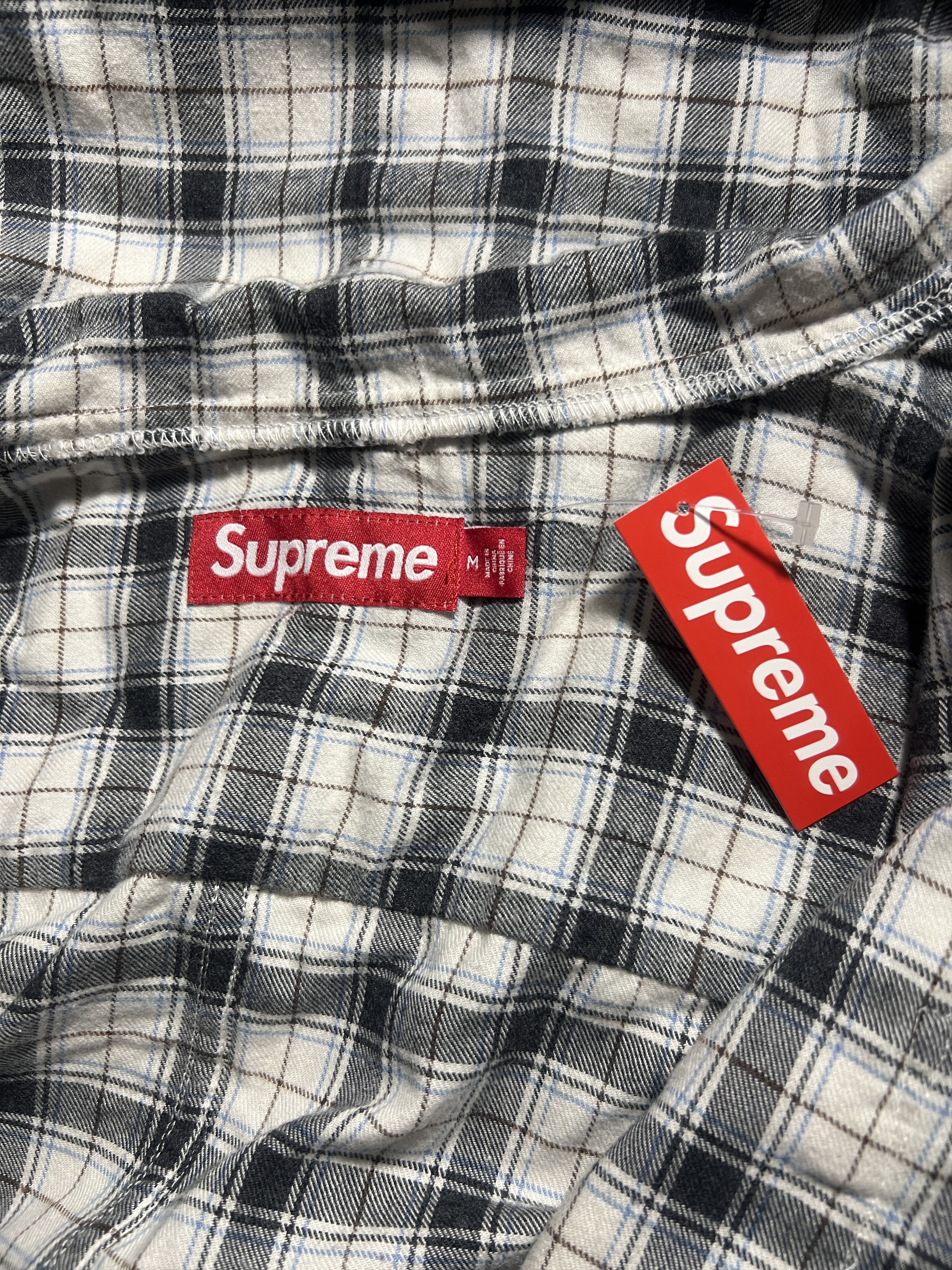 Supreme SUPREME FUR HOODED FLANNEL SHIRT Size US M / EU 48-50 / 2 - 6 Thumbnail