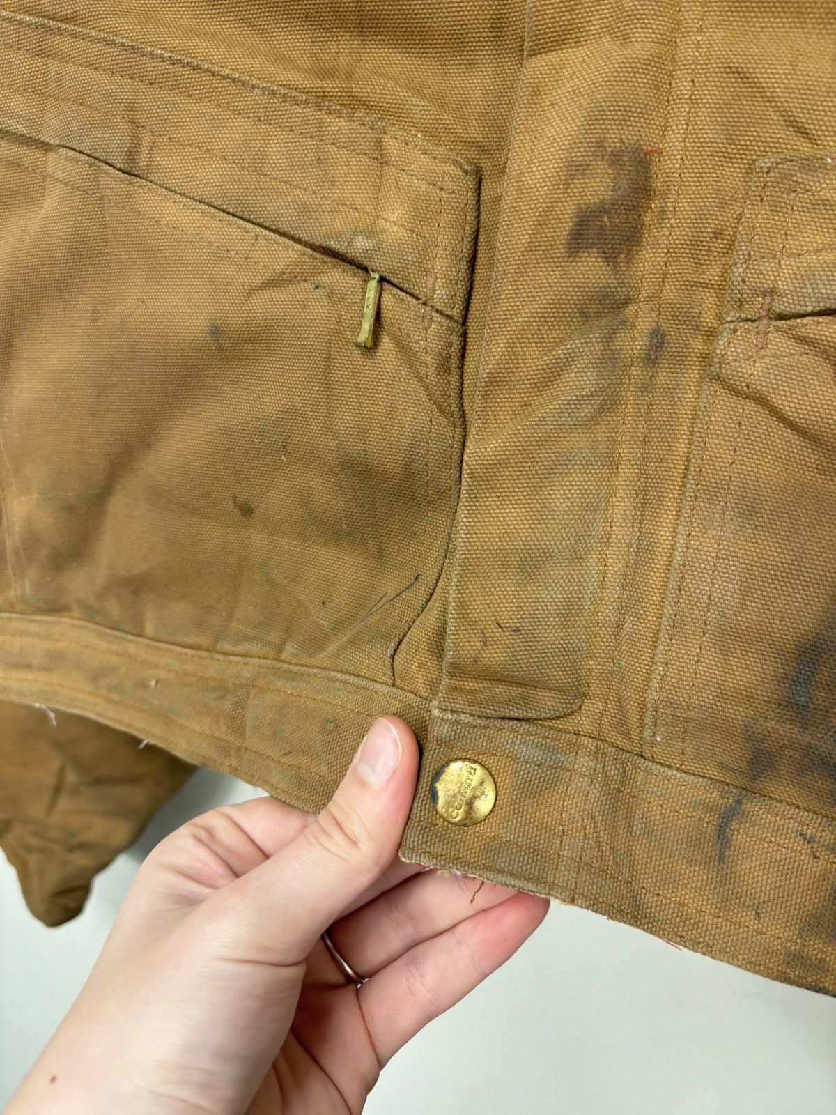 Carhartt Vintage 90s Carhartt USA Made Work Hype Boxy Cropped Jacket Size US M / EU 48-50 / 2 - 8 Thumbnail
