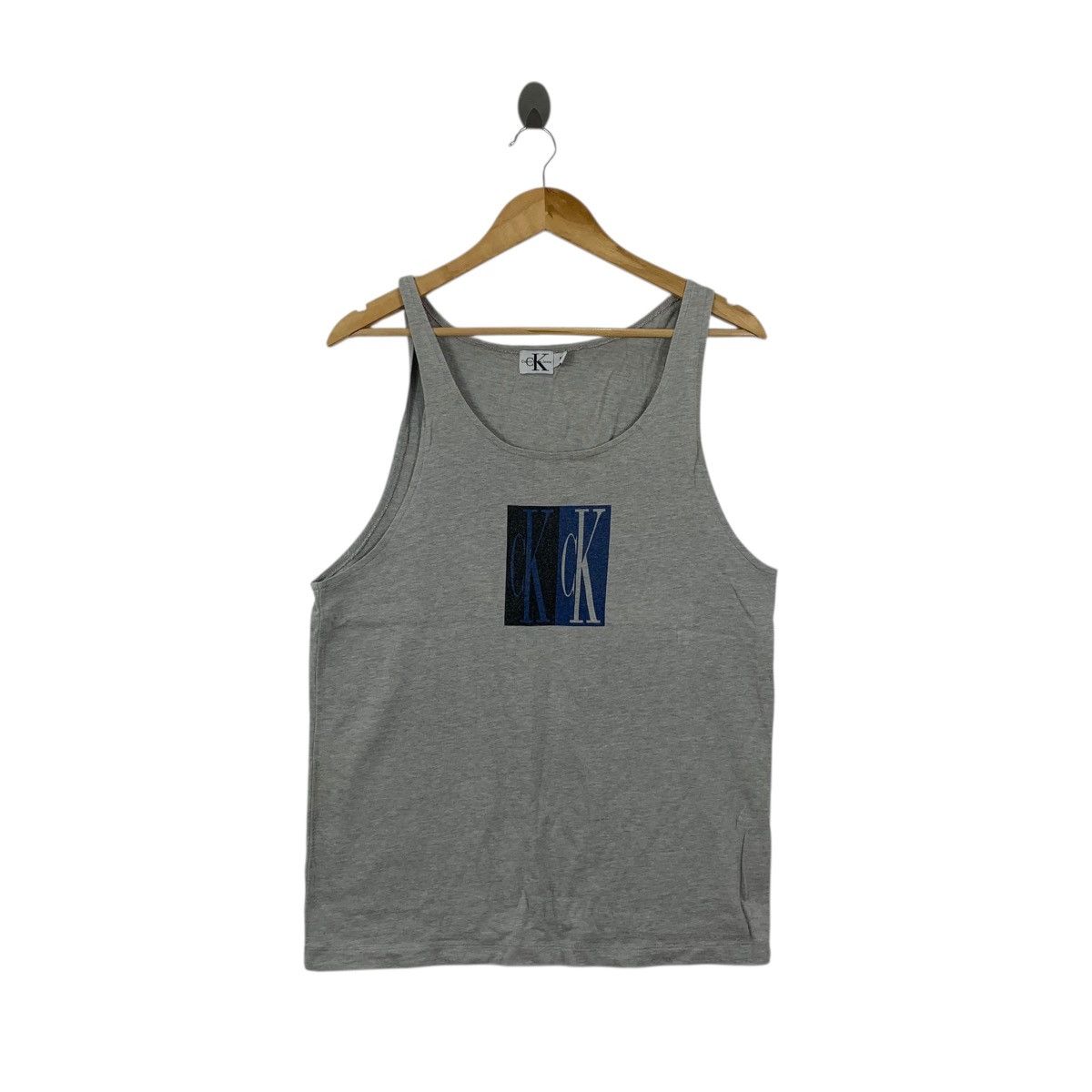 Calvin Klein Vintage CALVIN KLEIN CK New York Box Logo Tank Top Tee Size M / US 6-8 / IT 42-44 - 1 Thumbnail