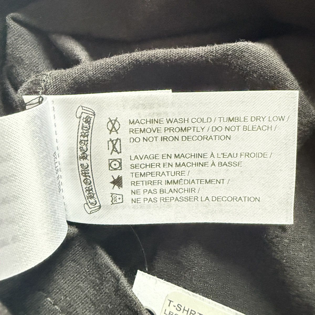Chrome Hearts Chrome Hearts White Print Black Neck Logo Tee Size US L / EU 52-54 / 3 - 7 Thumbnail