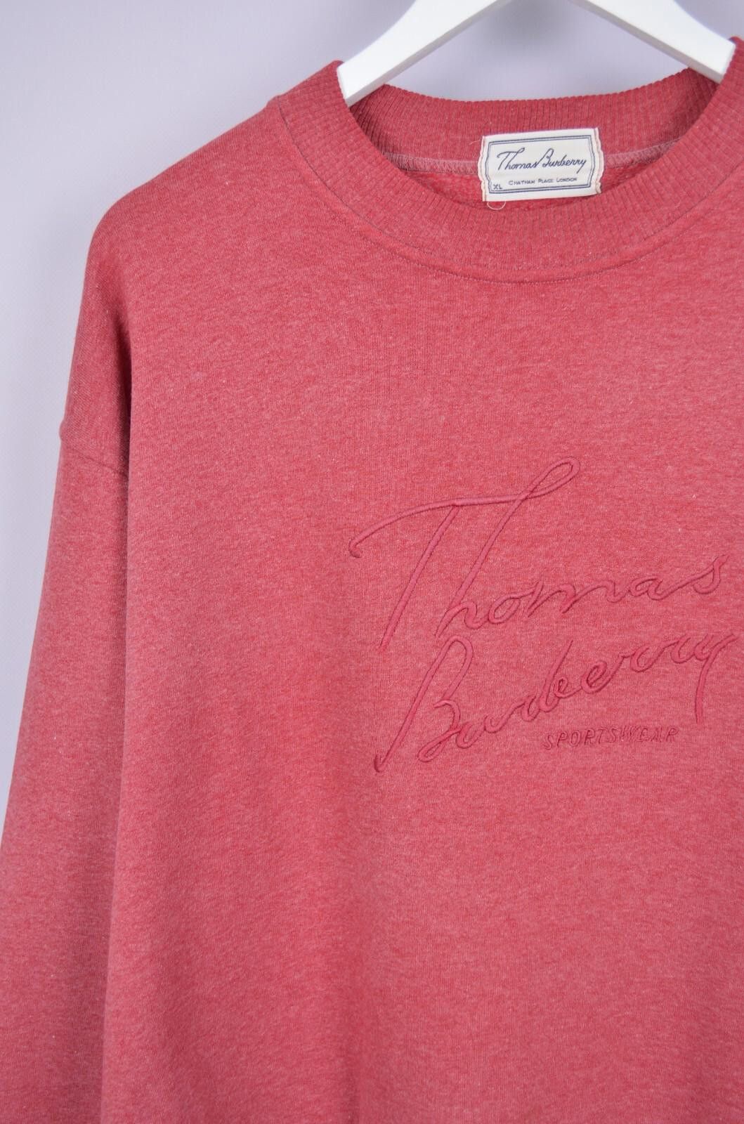 Burberry Thomas Burberry Embroided Logo Crewneck Sweatshirt Sz XL 90s Size US XL / EU 56 / 4 - 3 Thumbnail