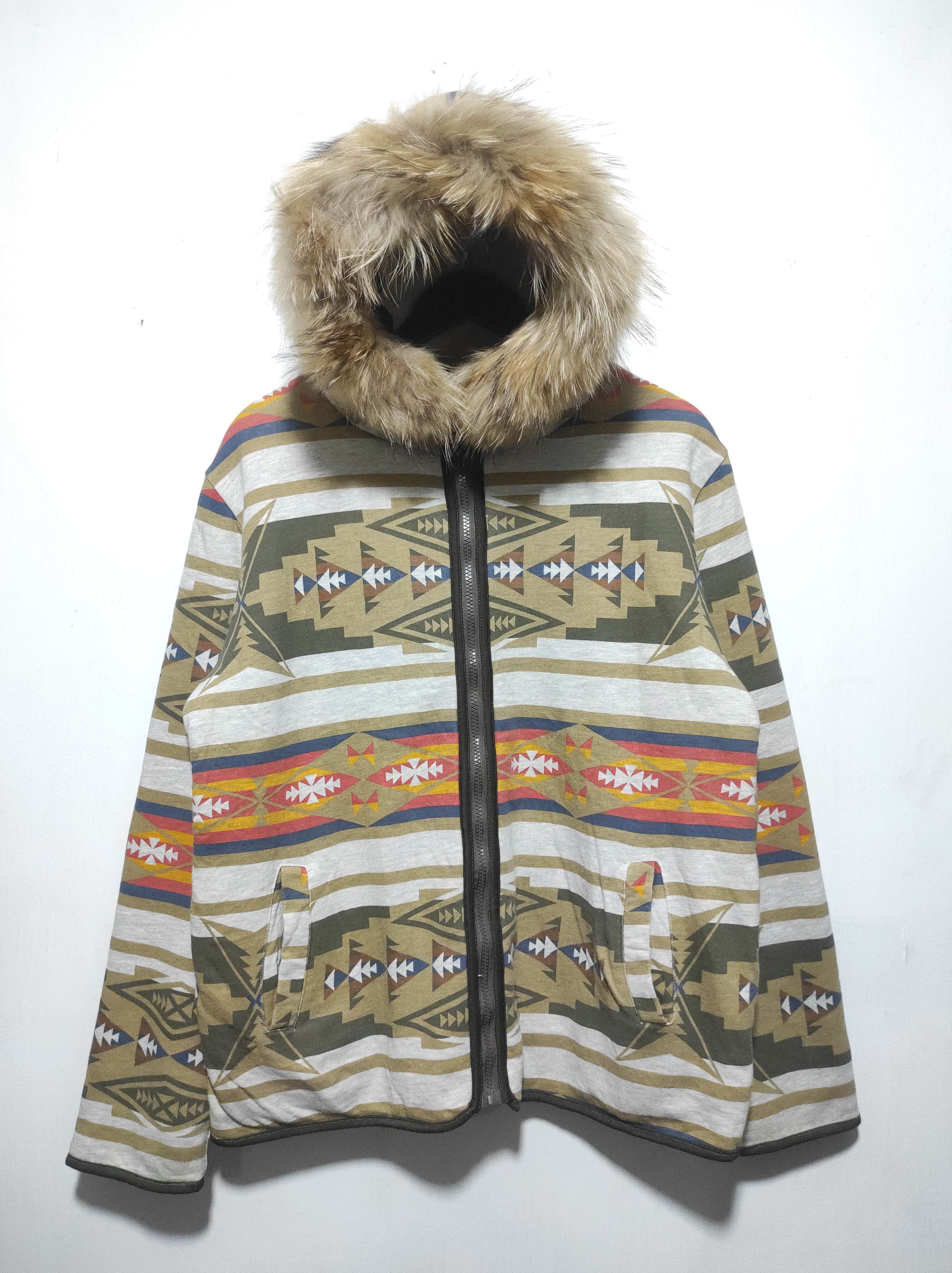 If Six Was Nine 291295 LABO Sherpa Zip Fur Hoodie Navajo Design Size US M / EU 48-50 / 2 - 3 Thumbnail
