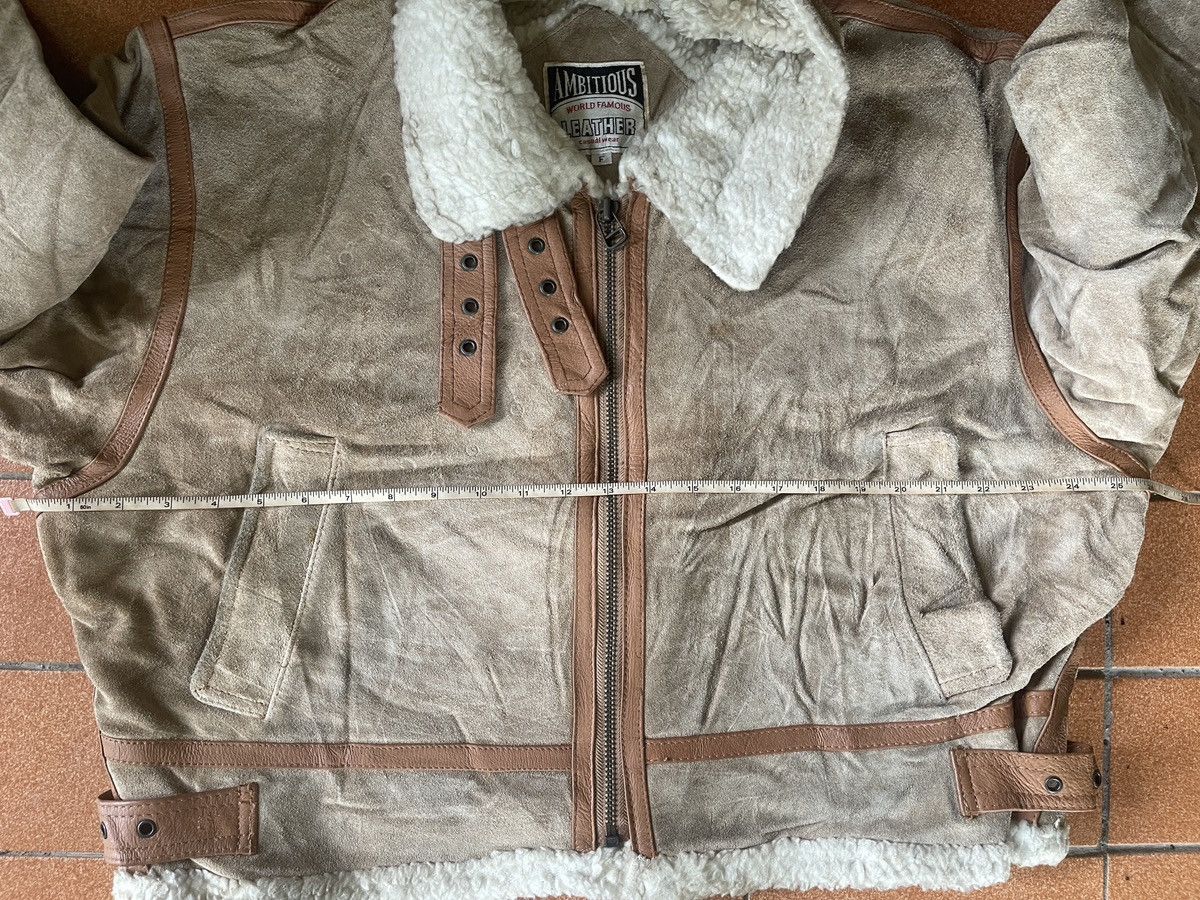 Japanese Brand Ambitious Shearling Leather Jacket Size US M / EU 48-50 / 2 - 17 Thumbnail