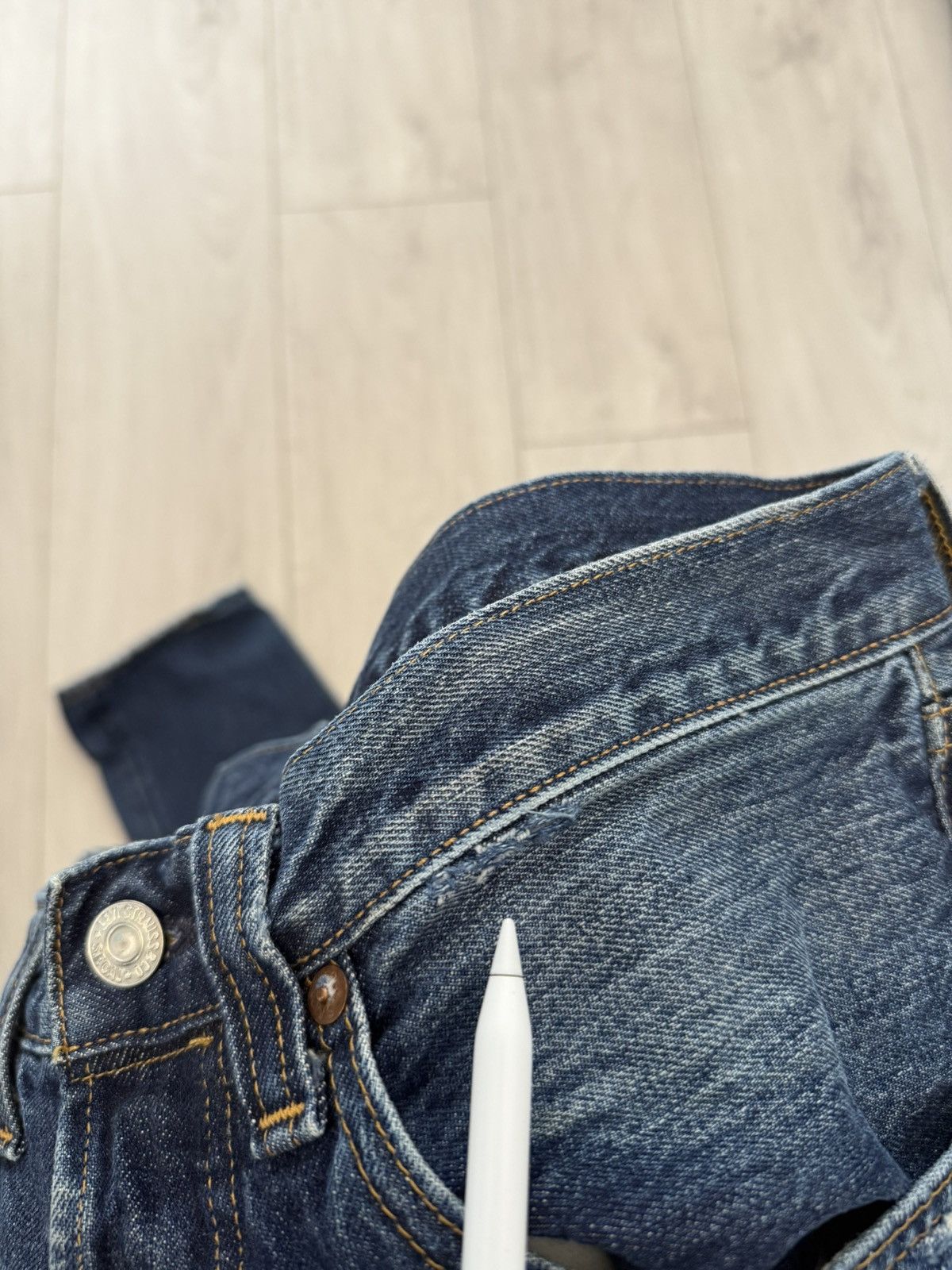 Levi's Levi’s 501 XX Selvedge Washed Distressed Denim 1947 Big E Size US 34 / EU 50 - 16 Thumbnail