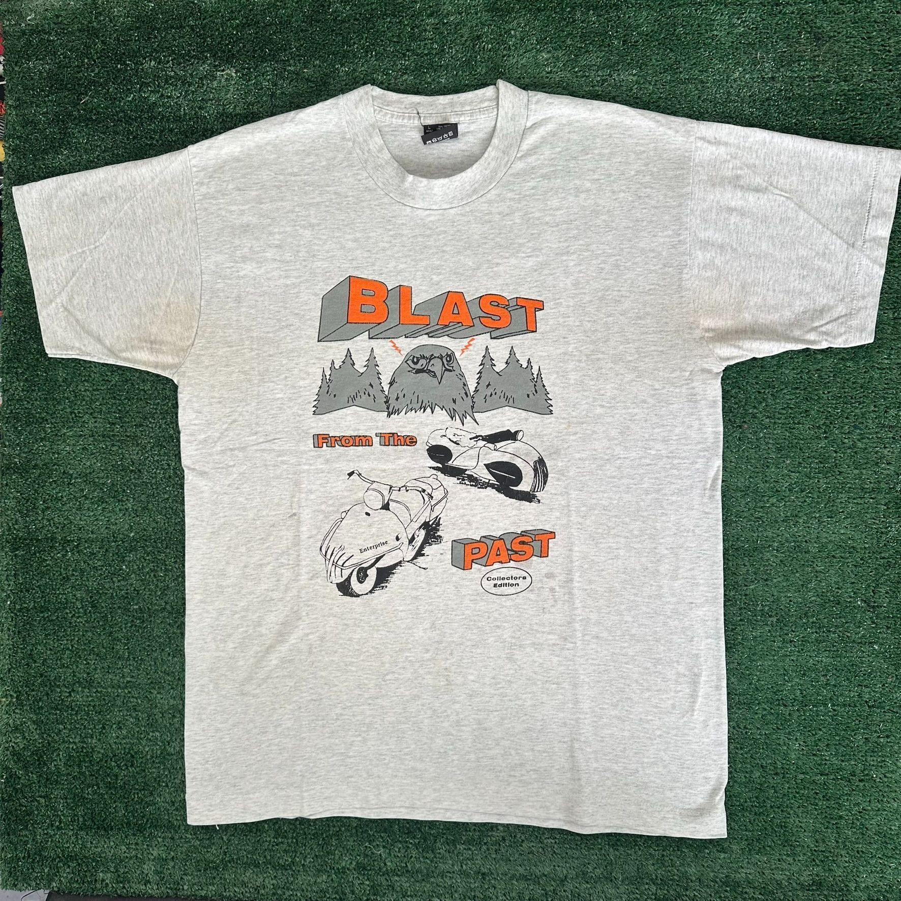 Fruit Of The Loom Vintage 90s Antique Motorcycles T-Shirt Henderson Streamline Size US XL / EU 56 / 4 - 1 Thumbnail