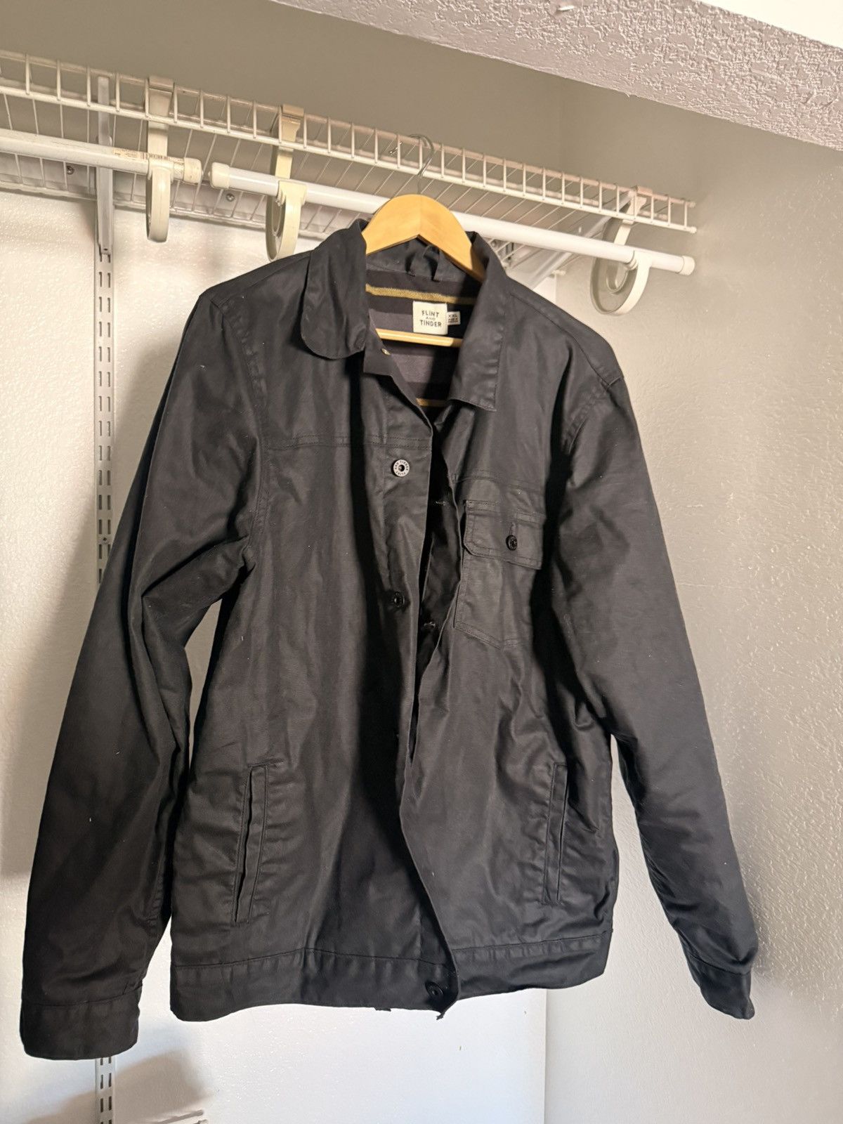 Flint And Tinder Waxed trucker jacket Size US XXL / EU 58 / 5 - 1 Thumbnail