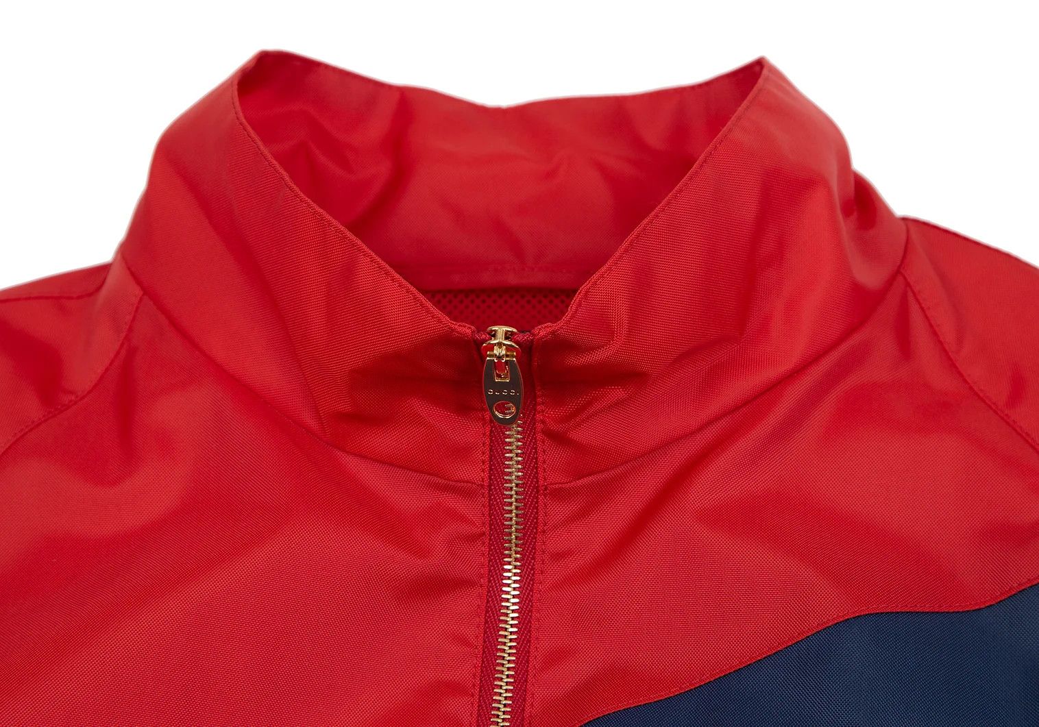Gucci Logo Embroidered Nylon Jacket in Red and Navy, Size 46 Size US S / EU 44-46 / 1 - 4 Thumbnail