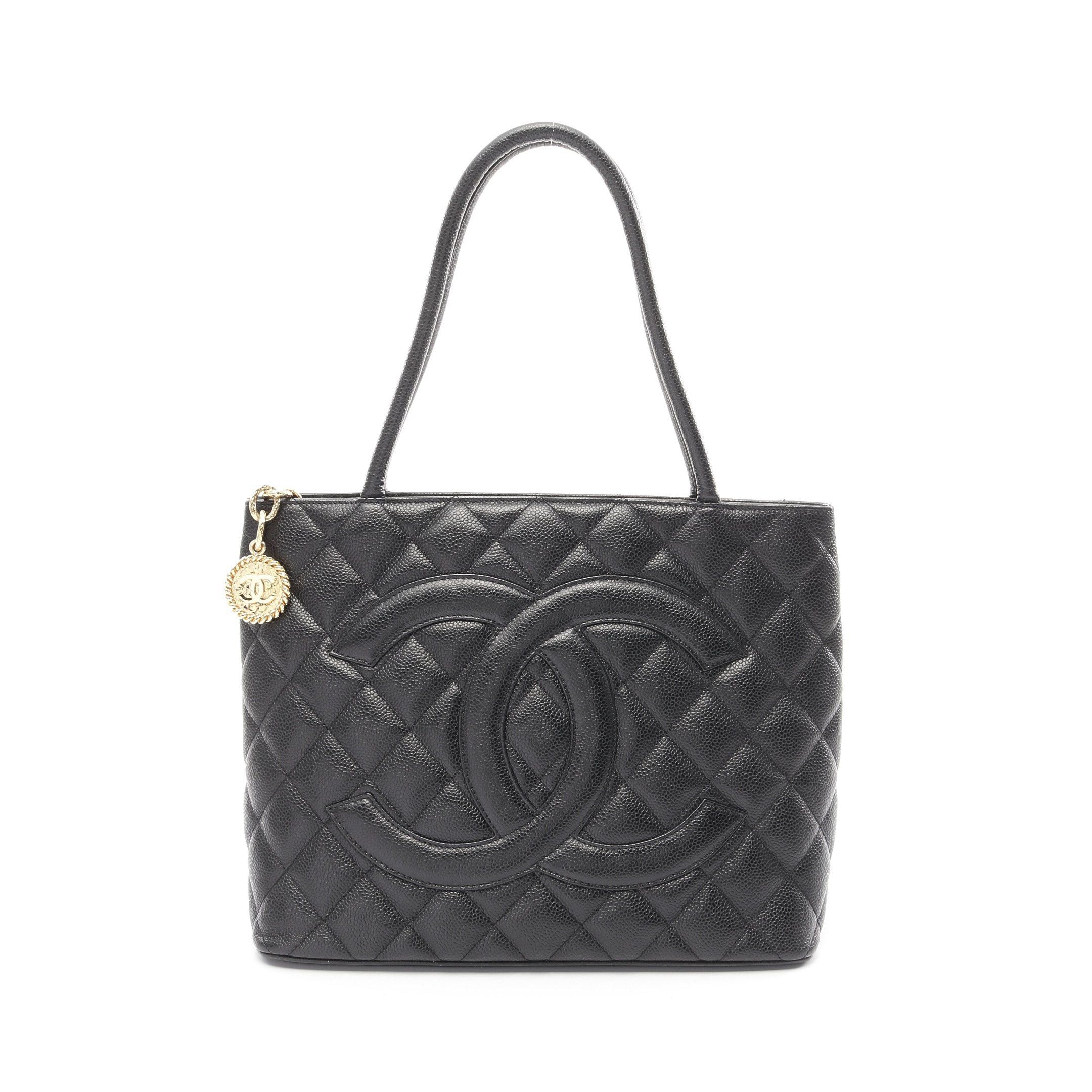 Chanel Chanel Reissue Tote Handbag Bag Caviar Skin Black Gold Hardware Size ONE SIZE - 1 Thumbnail