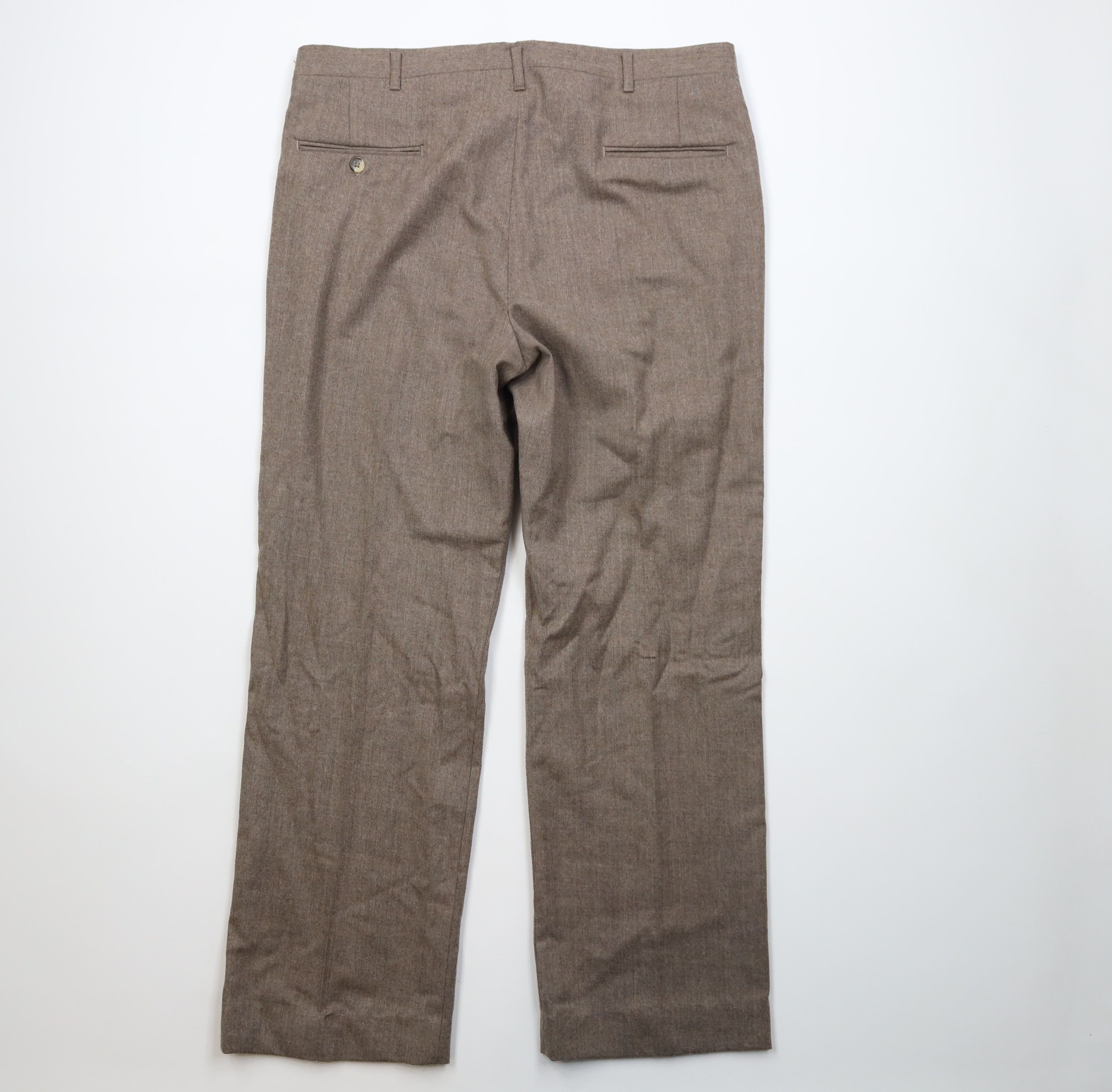 Vintage Vintage 70s Streetwear Knit Flared Wide Leg Chino Pants USA Size US 36 / EU 52 - 9 Thumbnail
