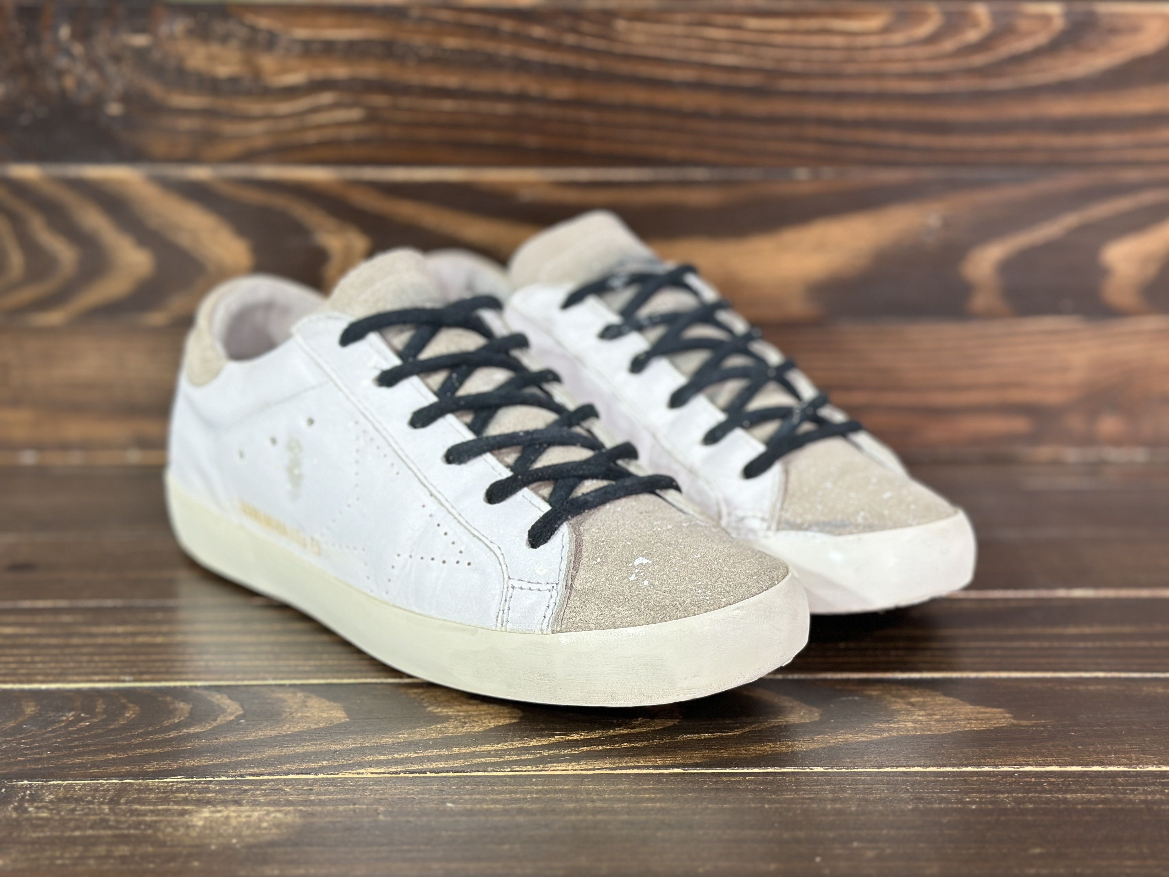 Golden Goose GOLDEN GOOSE Superstar NOBU LTD ED Leather Sneakers In Paint Size US 9 / IT 39 - 19 Thumbnail