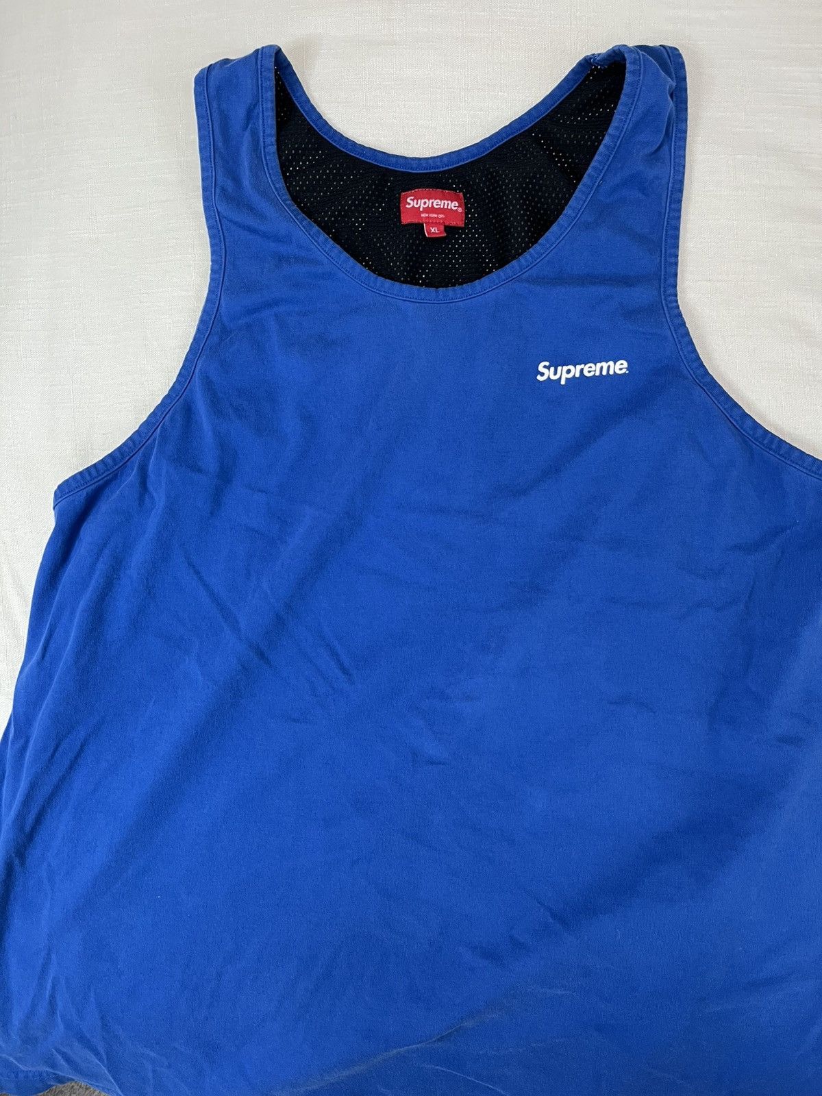Supreme mesh back tank top