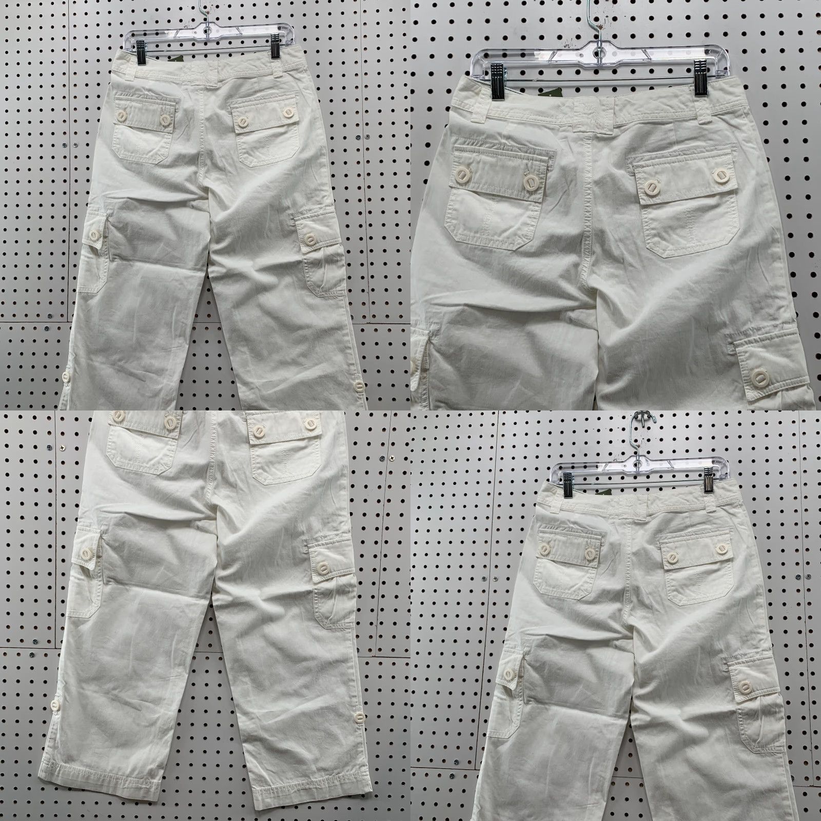 Eddie Bauer VINTAGE Eddie Bauer Cargo Pants Womens Size 4 30x23 White Outdoor Hiking Casual Fit Regular Inseam 23 Women's Pants Size 27" / US 4 / IT 40 - 8 Thumbnail