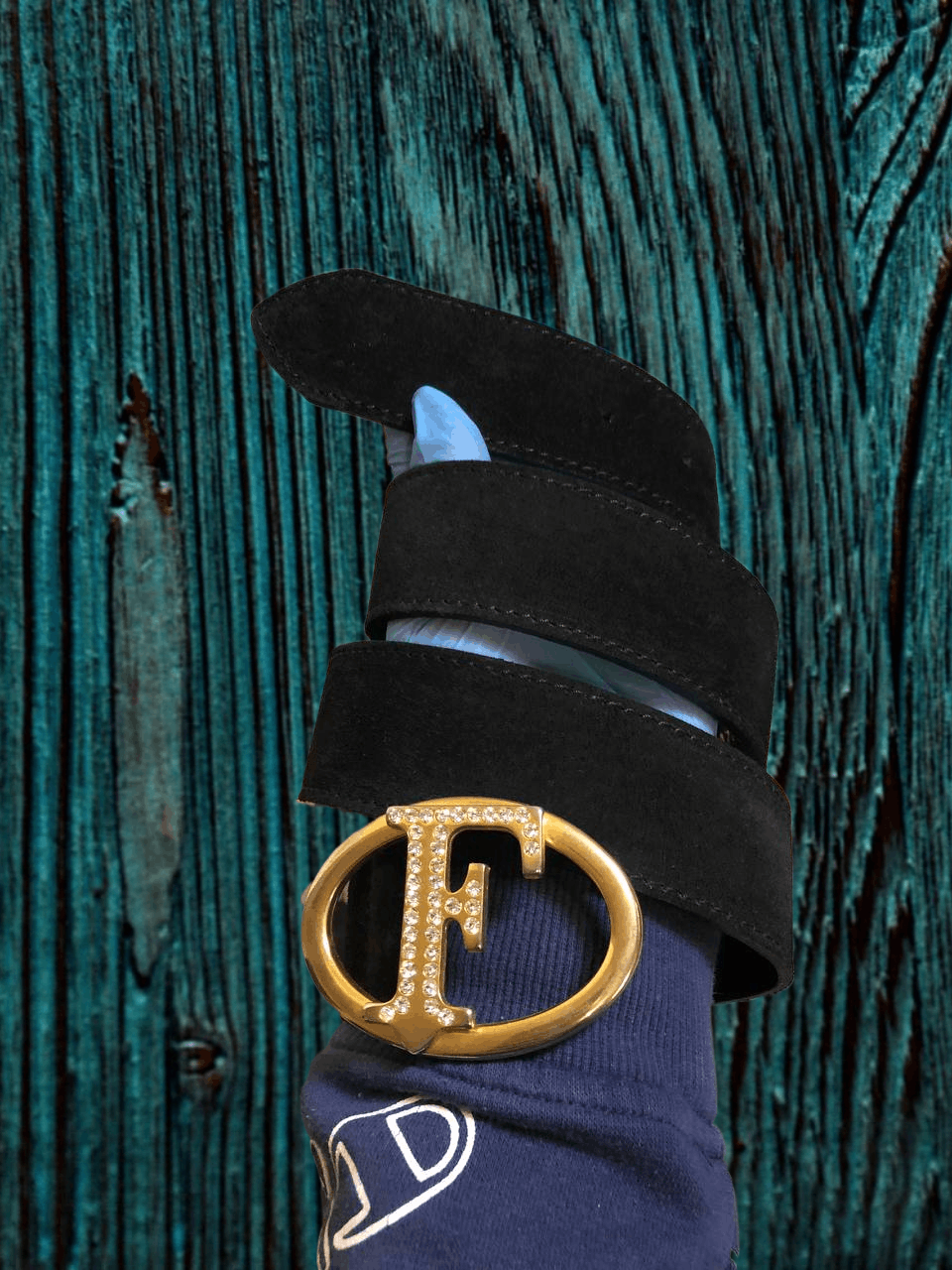 Just Cavalli Patent Leather Logo belt