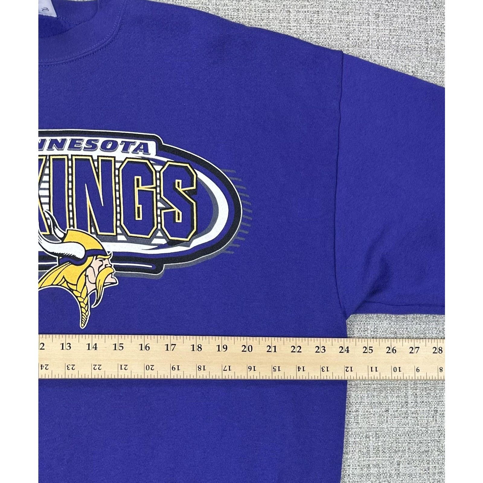 Logo Athletic Minnesota Vikings Sweatshirt Sz XL Purple Logo Athletic 90s Size US XL / EU 56 / 4 - 3 Thumbnail