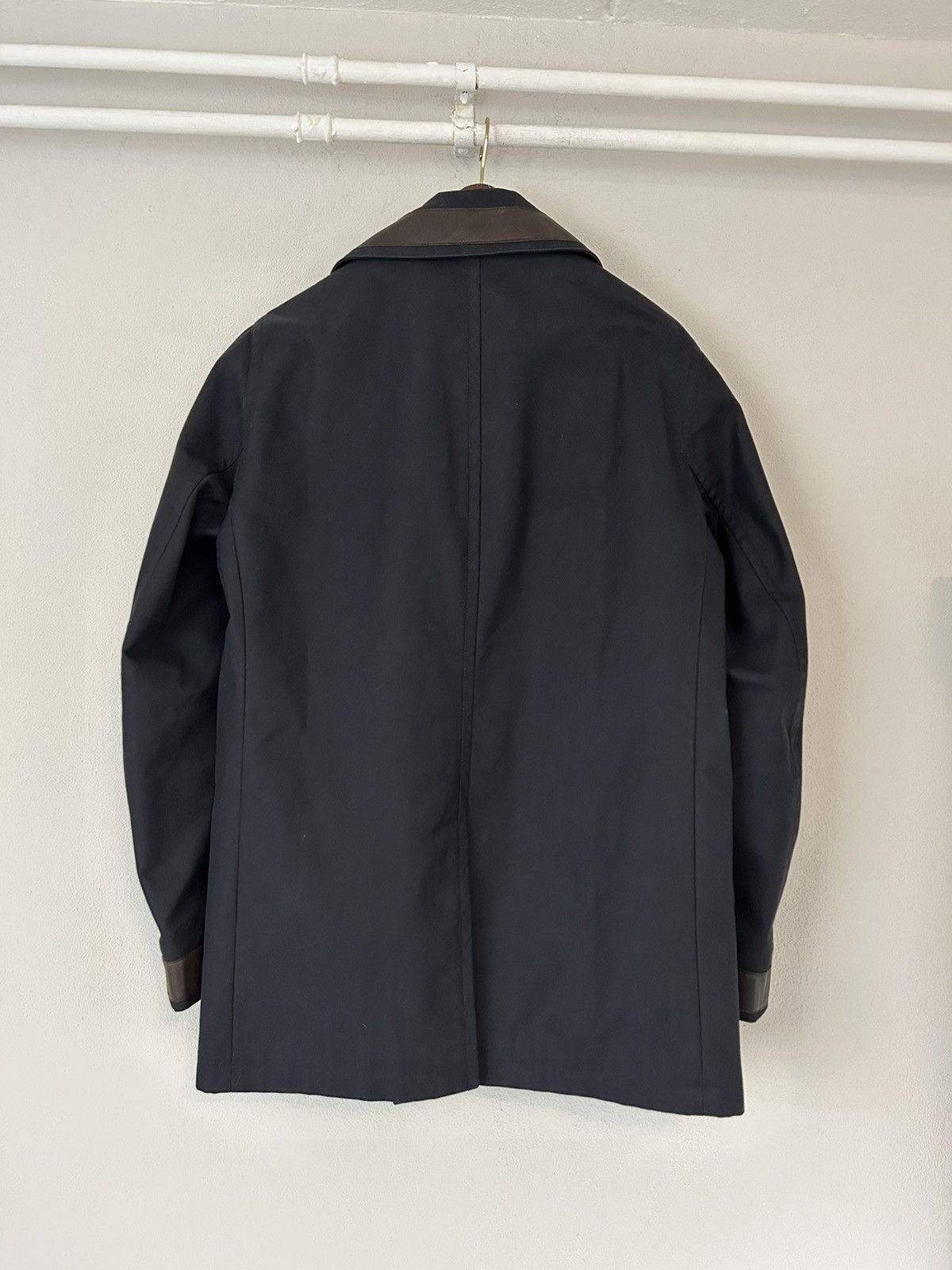 Hermes Hermes Peacoat with Leather Trimmings Size US L / EU 52-54 / 3 - 8 Thumbnail
