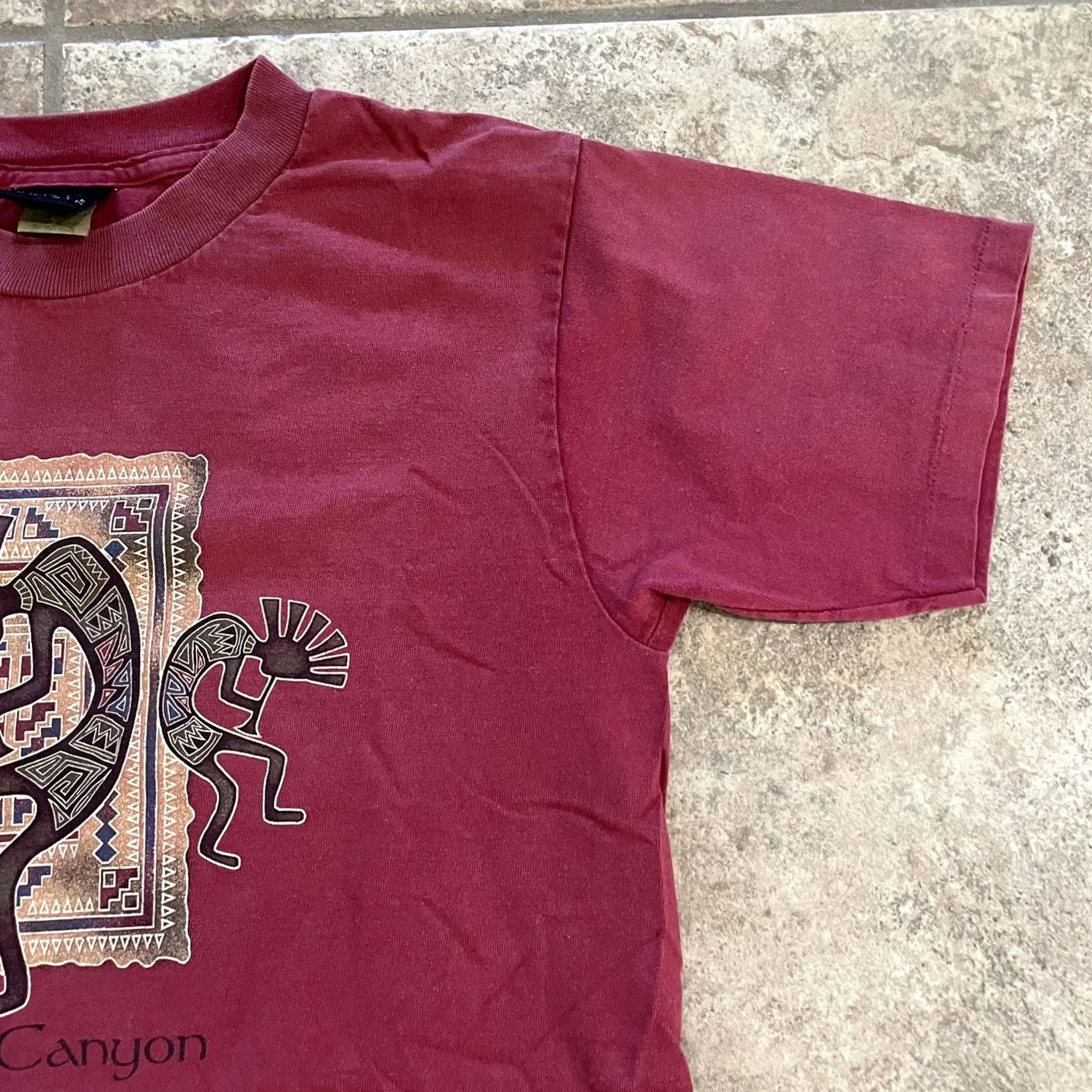 Vintage VINTAGE Prairie Mountain GRAND CANYON Tee Size M red cotton USA graphic VTG Mens Size US M / EU 48-50 / 2 - 2 Thumbnail